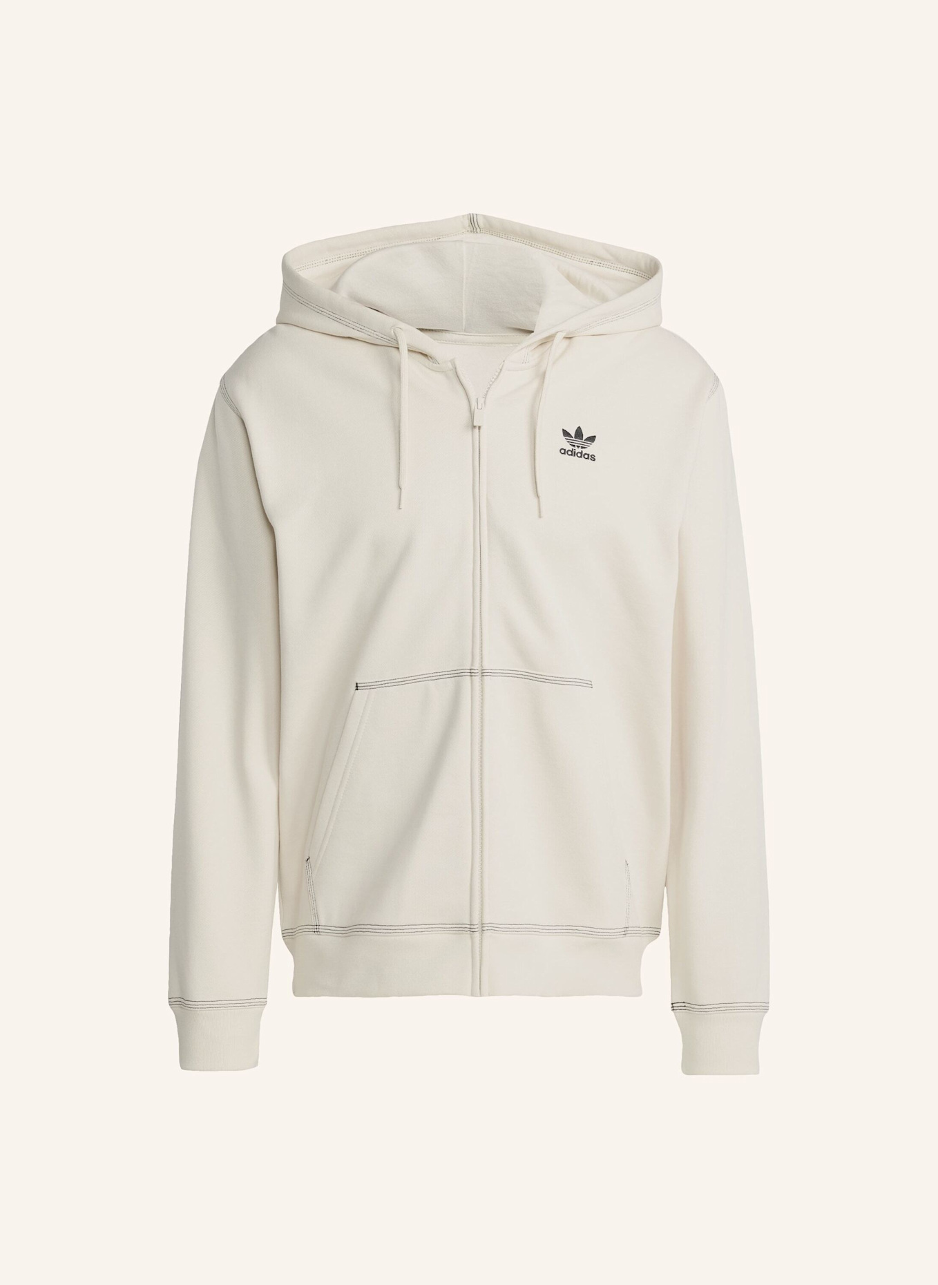 adidas Originals ESSENTIALS TREFOIL KAPUZENJACKE: WEISS