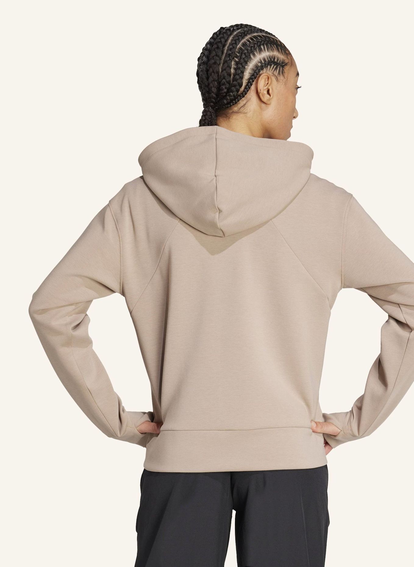 adidas DESIGNED 4 TRAINING KAPUZENJACKE: BRAUN