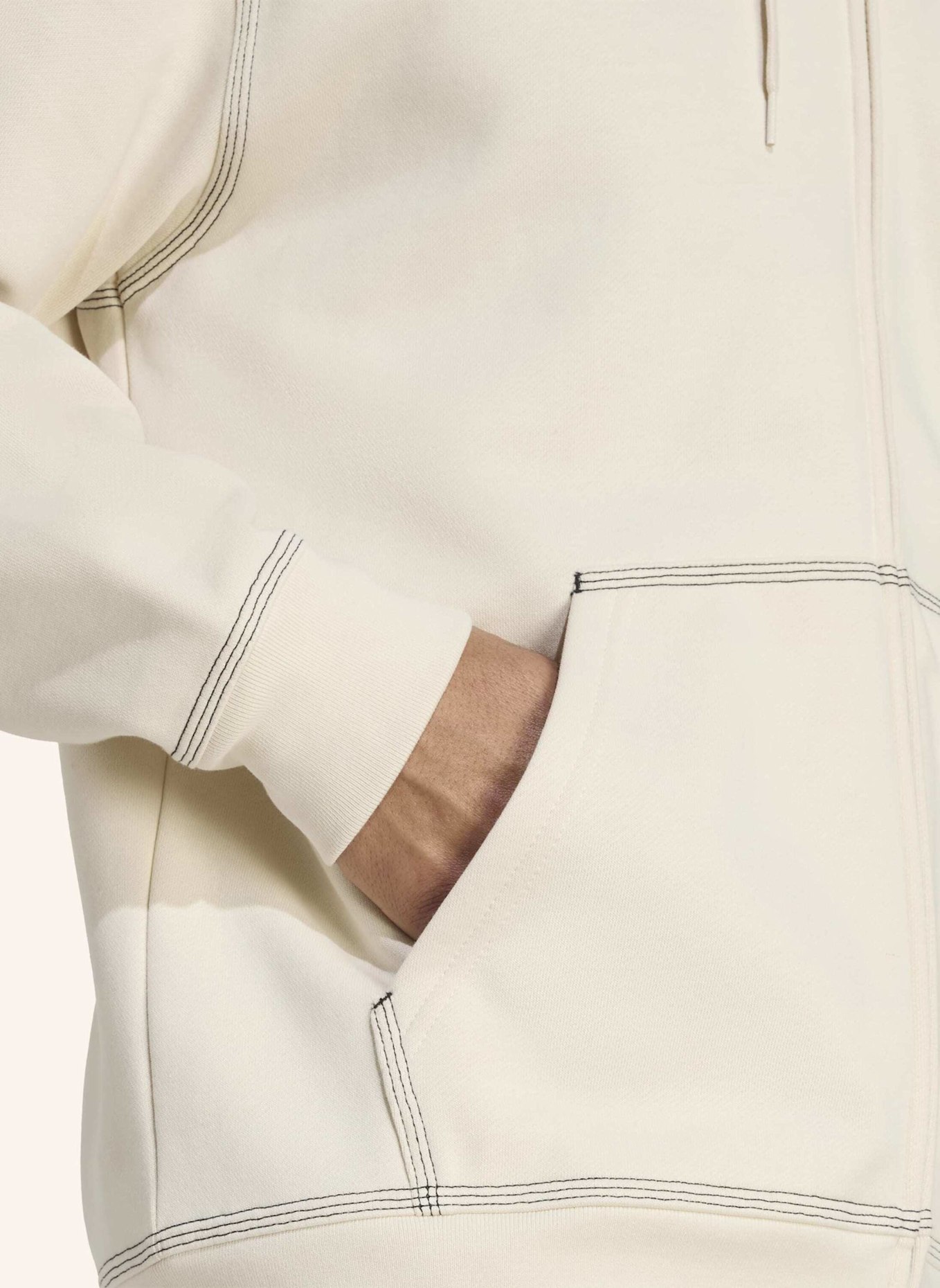 adidas Originals ESSENTIALS TREFOIL KAPUZENJACKE: WEISS