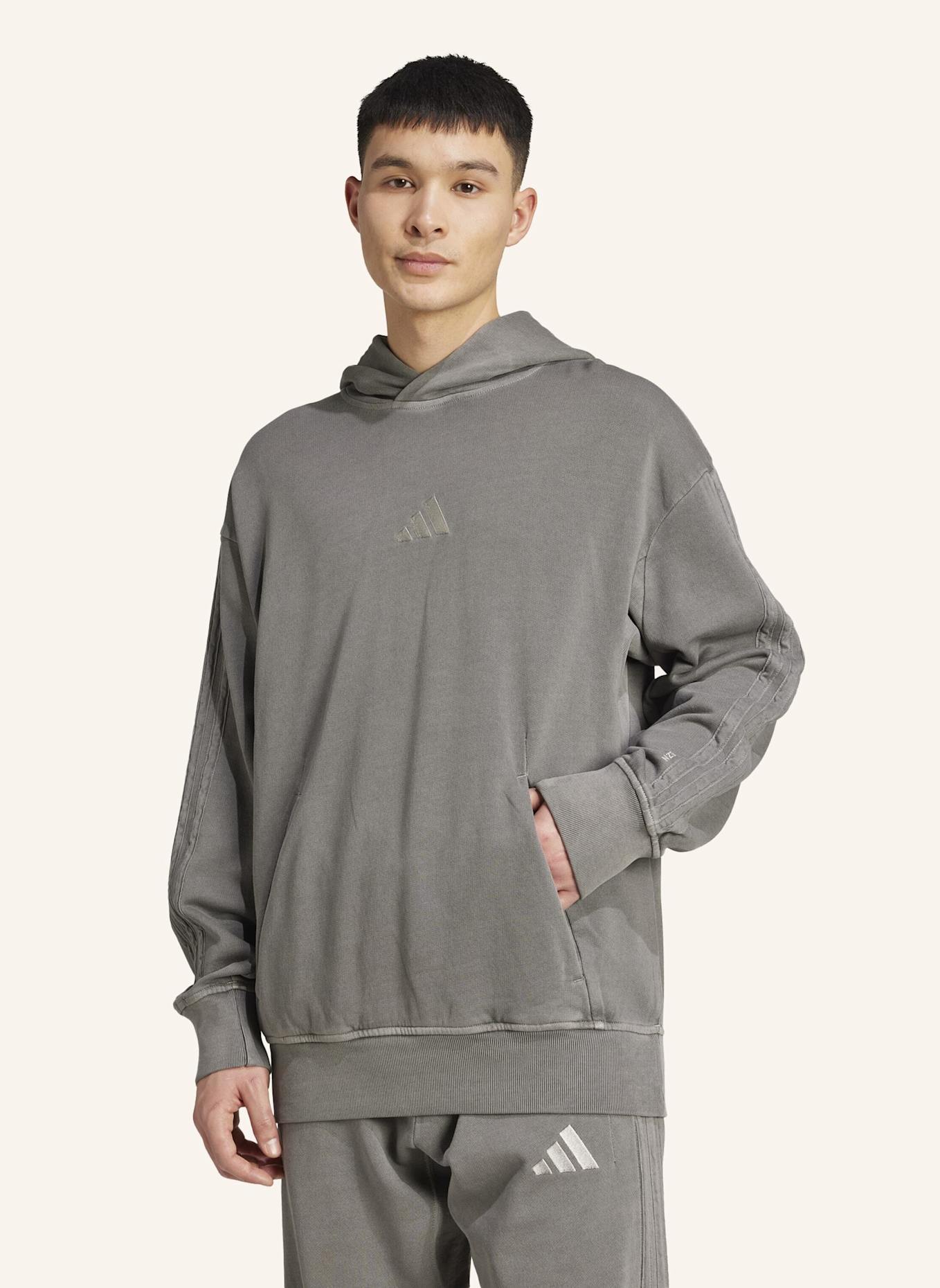 adidas ALL SZN FRENCH TERRY HOODIE, VERWASCHENE OPTIK: SCHWARZ