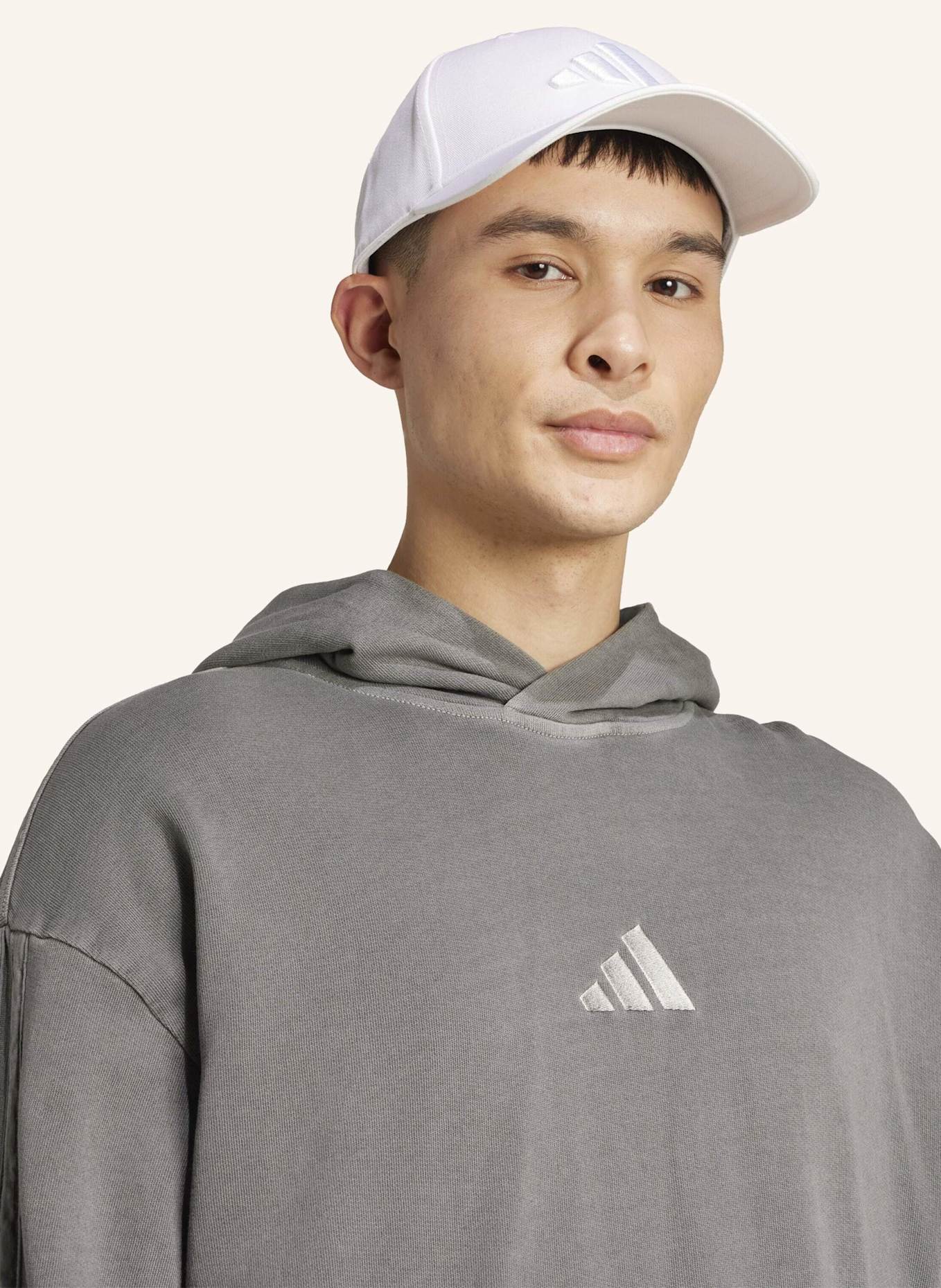 adidas ALL SZN FRENCH TERRY HOODIE, VERWASCHENE OPTIK: SCHWARZ
