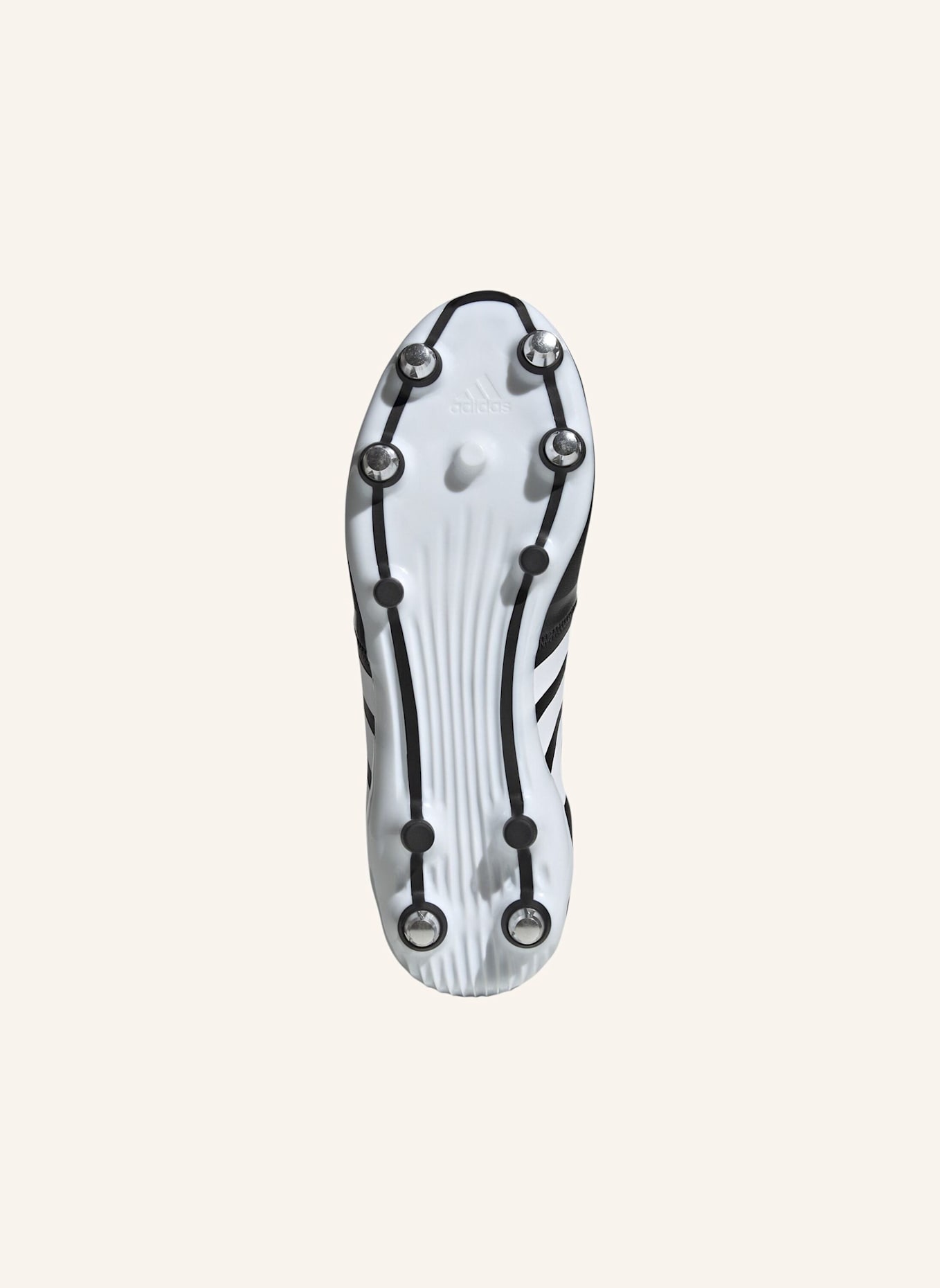 adidas RS15 AVAGLIDE WEICHE BÖDEN RUGBYSCHUH: SCHWARZ/ WEISS