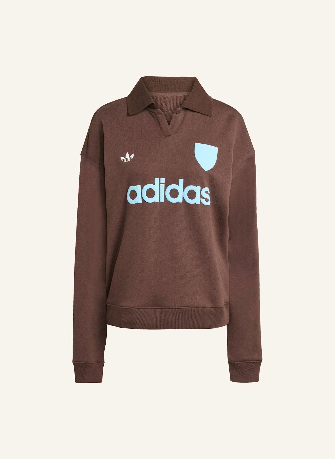 adidas Originals FUSSBALL GRAFIK SWEATSHIRT: BRAUN