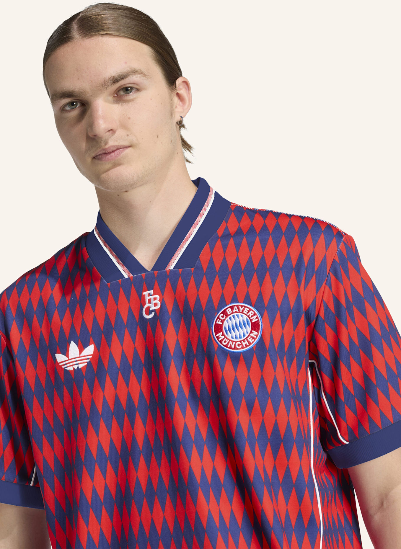 adidas FC BAYERN MÜNCHEN LFSTLR JERSEY: ROT/ BLAU