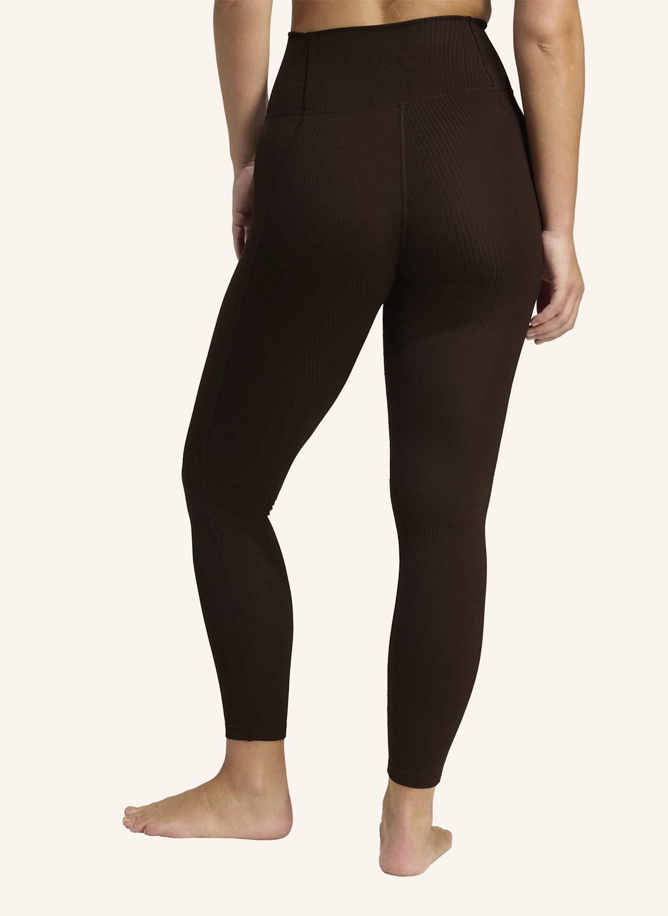 adidas ADIDAS ALL ME RIB 7/8 LEGGINGS: BRAUN