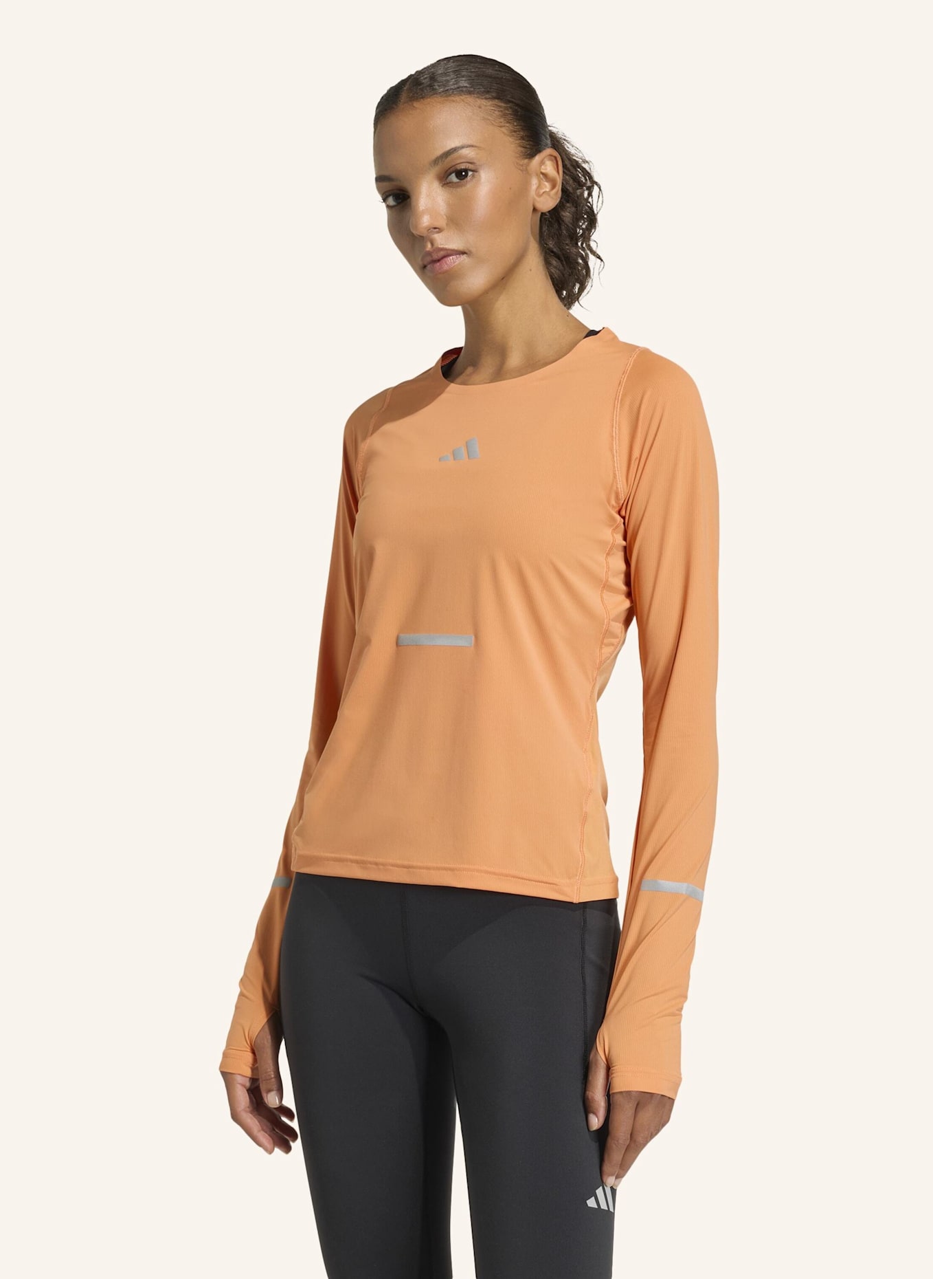 adidas ADI365 CLIMACOOL+ LONGSLEEVE: ORANGE