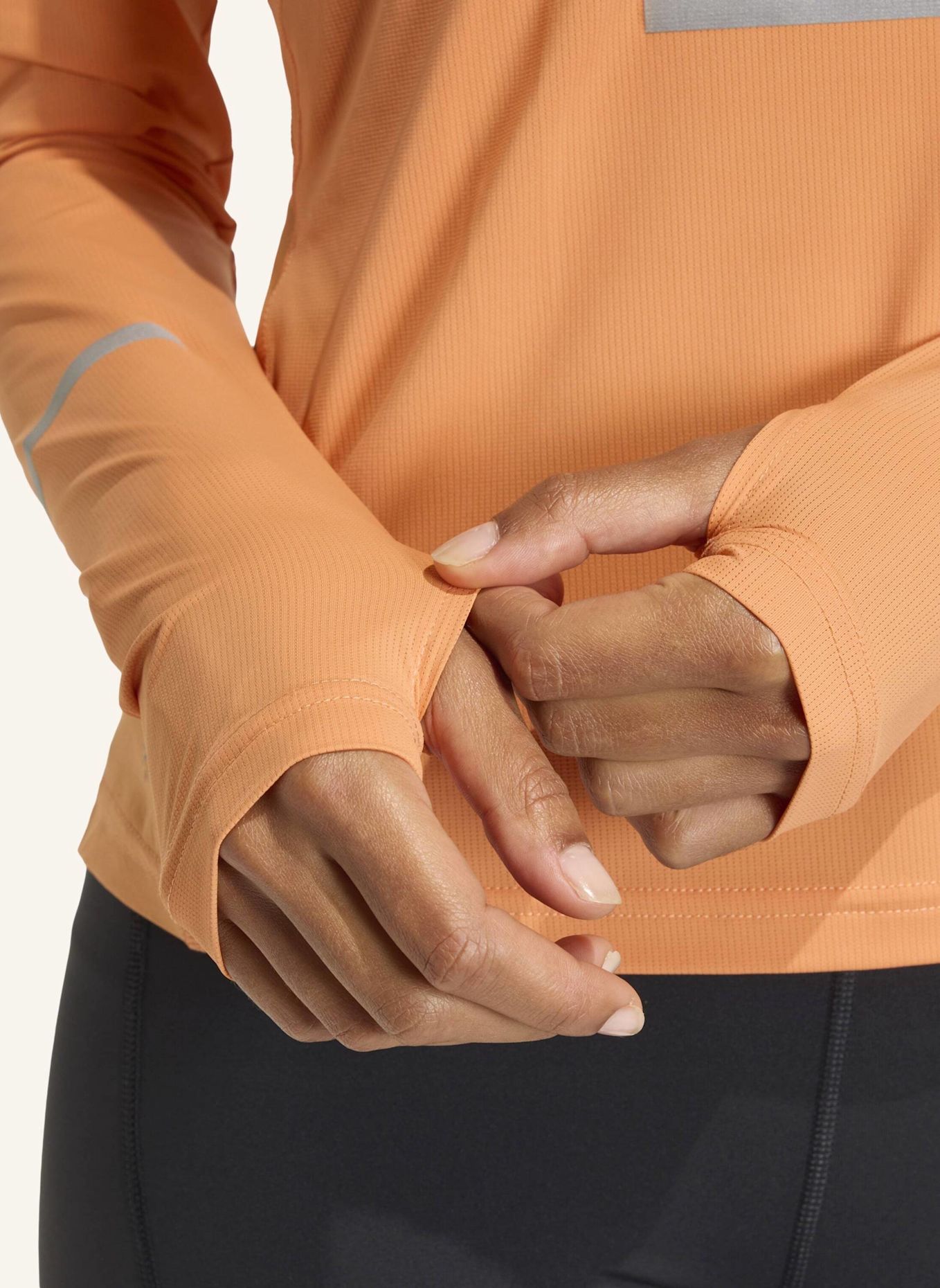 adidas ADI365 CLIMACOOL+ LONGSLEEVE: ORANGE