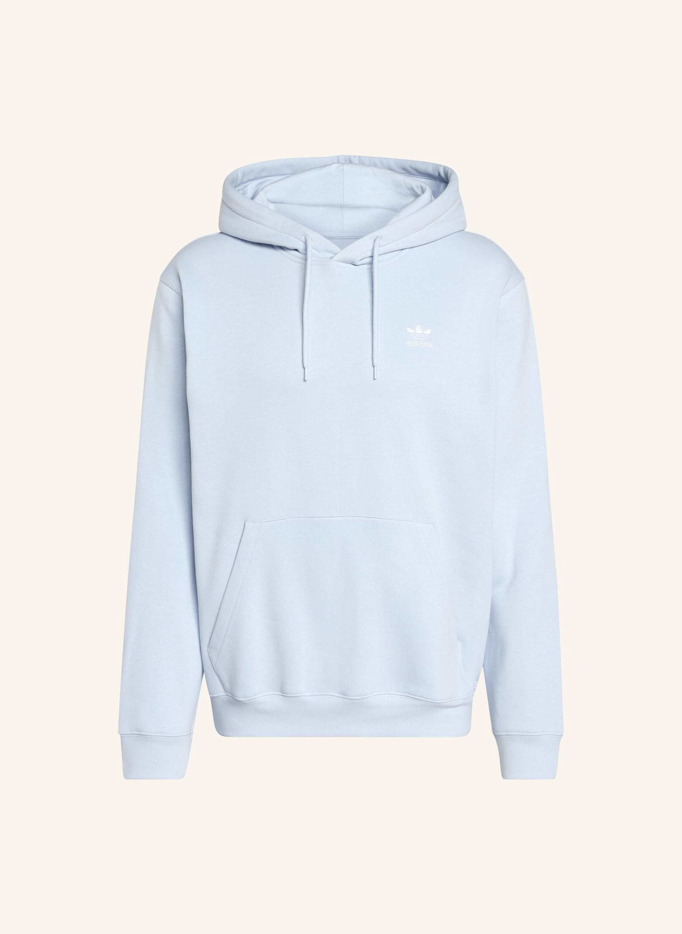 adidas Originals TREFOIL ESSENTIALS HOODIE, LOCKER GESCHNITTEN: BLAU