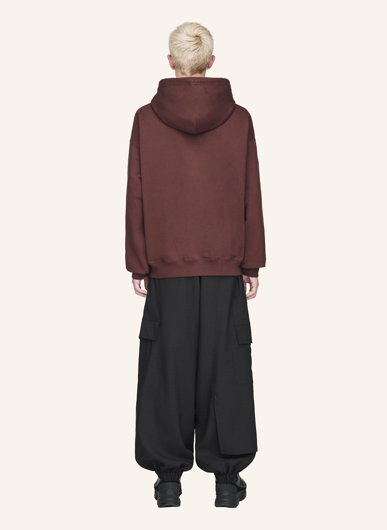 Y-3 Y-3 FT HOODIE: BRAUN