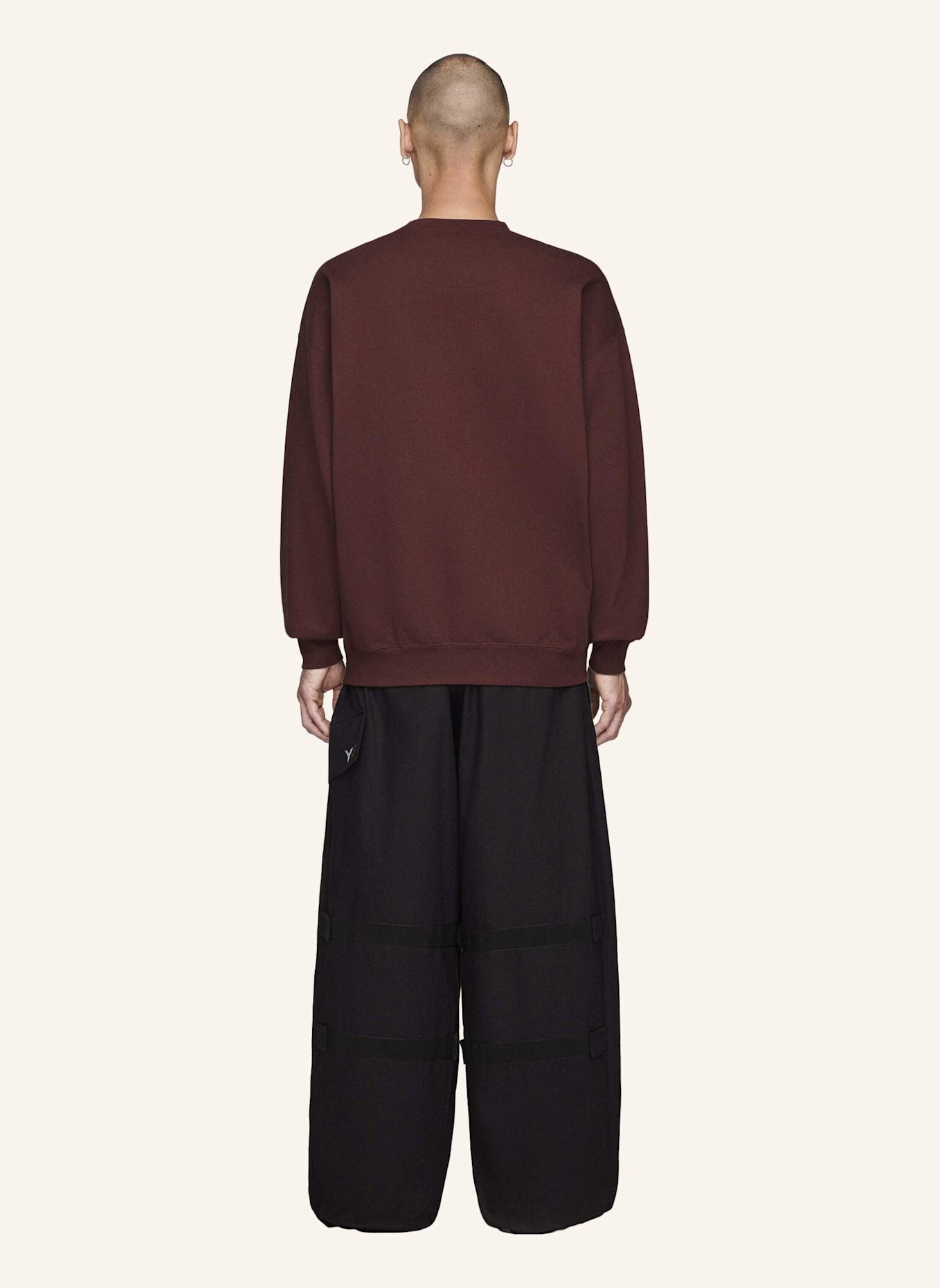 Y-3 Y-3 BRUSHED TERRY SWEATSHIRT: BRAUN