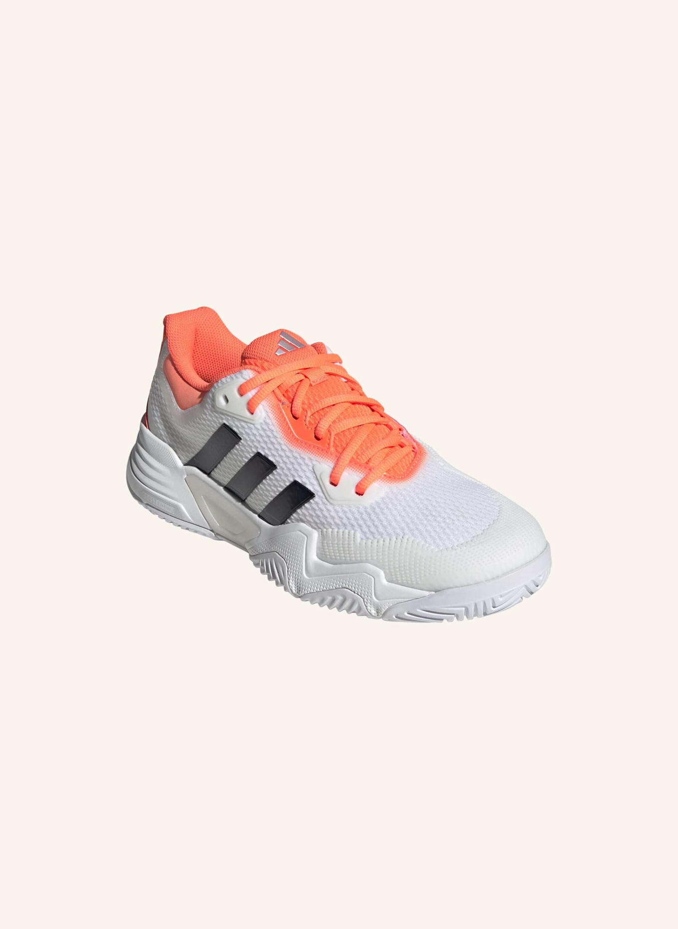 adidas Tennisschuhe SOLEMATCH CONTROL 2: WEISS/ SCHWARZ/ ORANGE