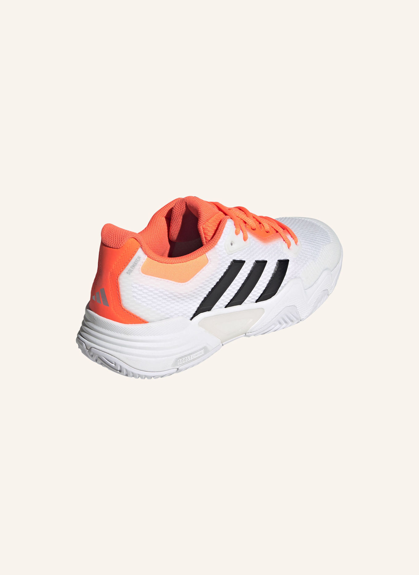 adidas Tennisschuhe SOLEMATCH CONTROL 2: WEISS/ SCHWARZ/ ORANGE