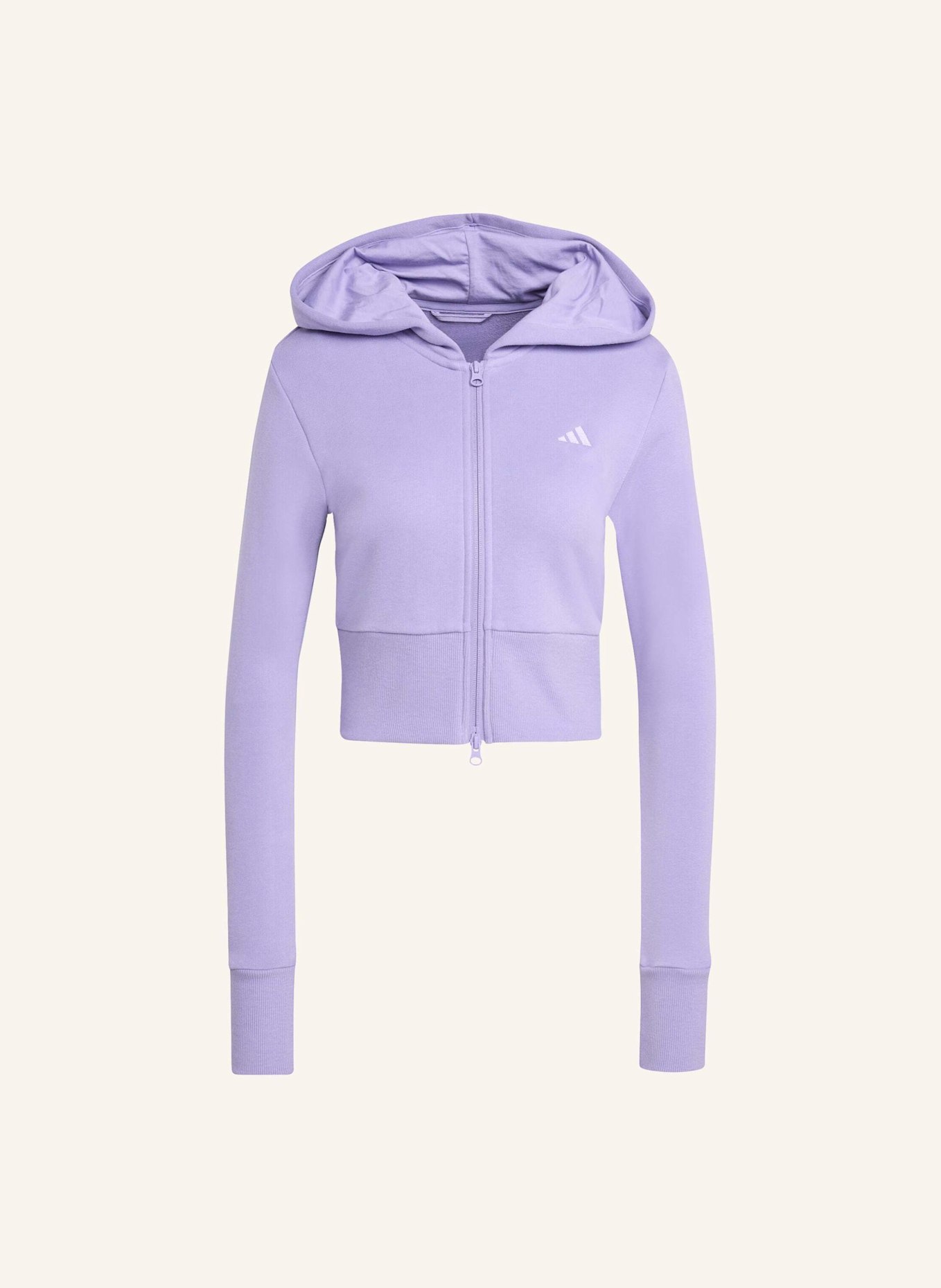 adidas SEASONAL ESSENTIALS FRENCH TERRY TRACK TOP MIT DURCHGEHENDEM REISSVERSCHLUSS: LILA