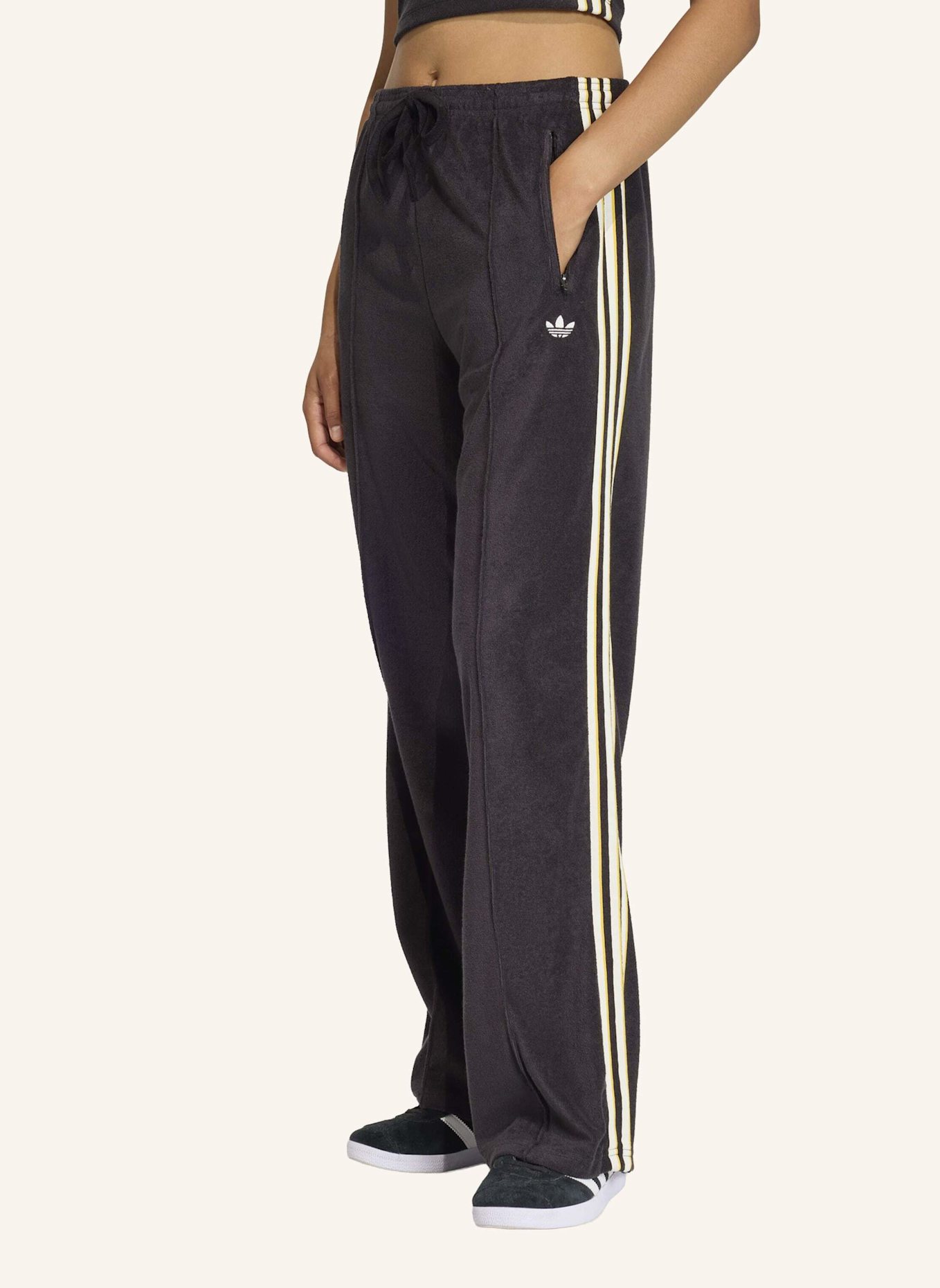 adidas Originals Track Pants TERRY TOWEL FIREBIRD aus Frottee: SCHWARZ