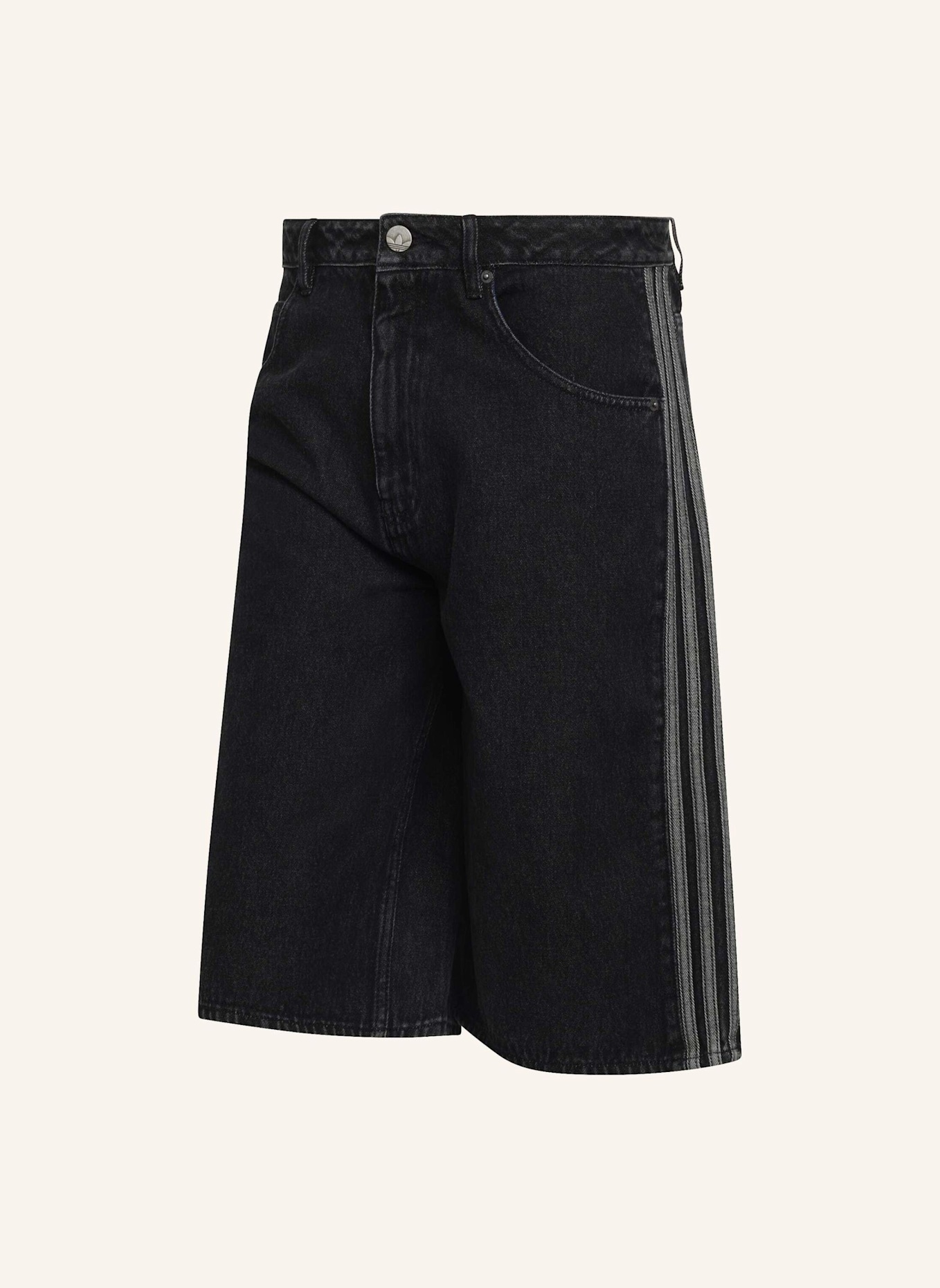 adidas Originals FIREBIRD ADICOLOR JEANS-SHORTS: SCHWARZ