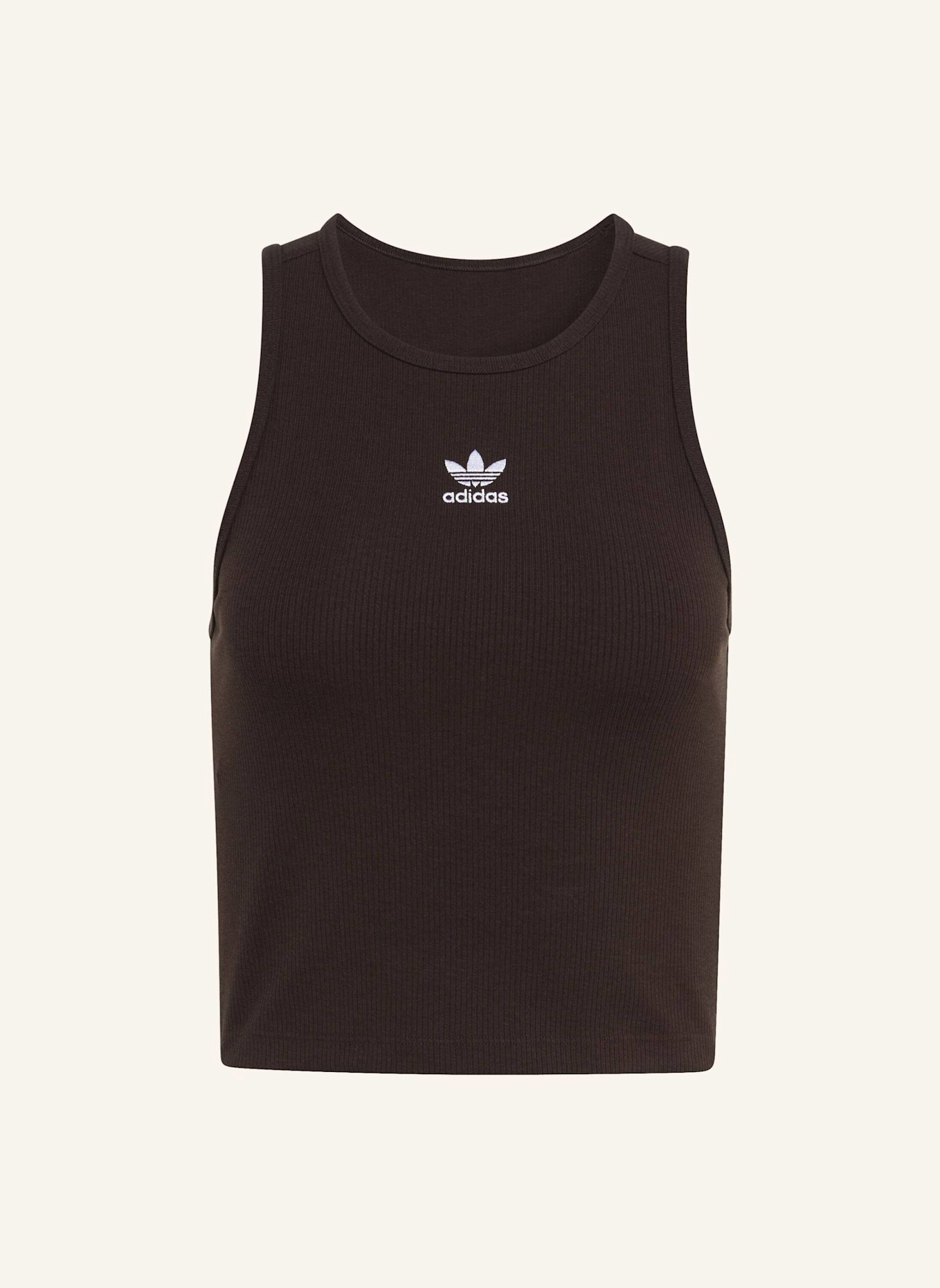 adidas Originals Cropped-Top ESSENTIALS RIB: BRAUN