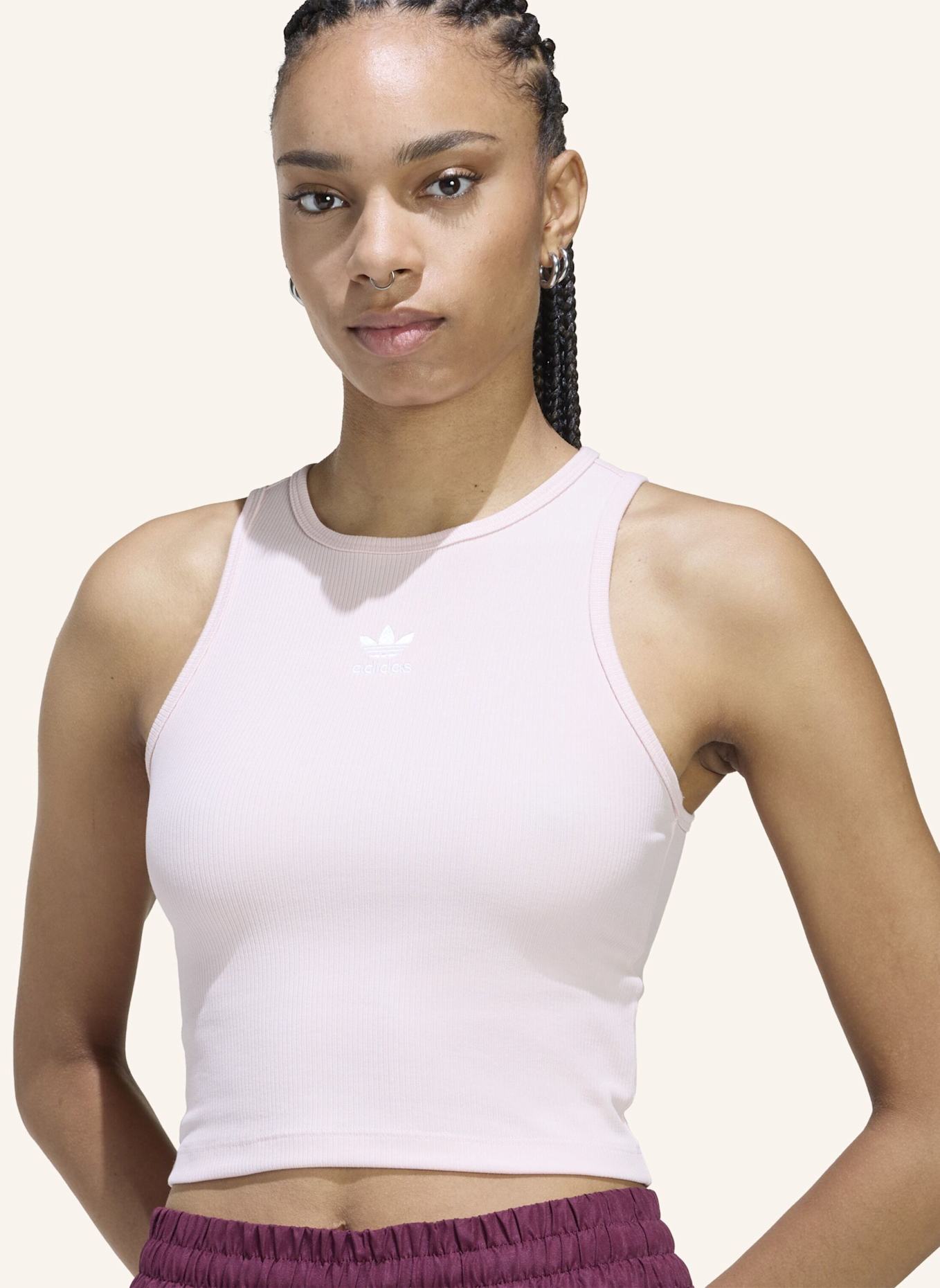 adidas Originals Cropped-Top ESSENTIALS RIB: ROSA