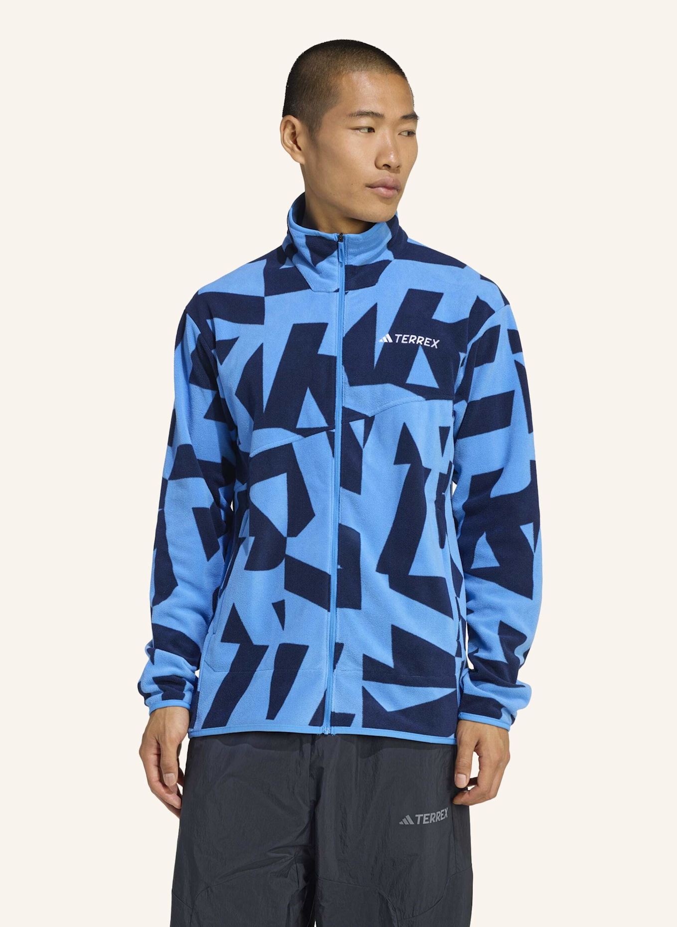adidas TERREX Fleecejacke TERREX MULTI PRINTED FULL ZIP: BLAU