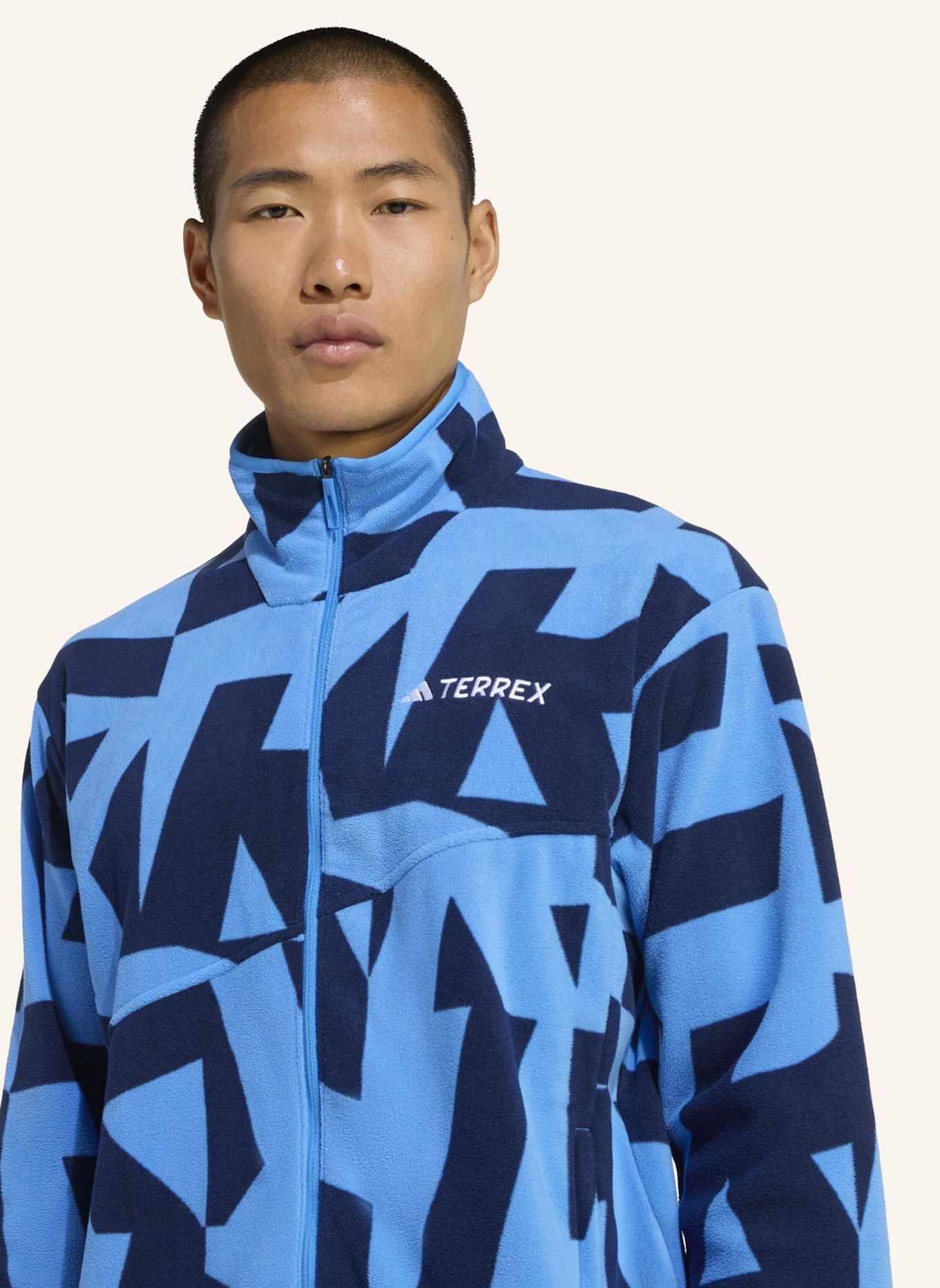 adidas TERREX Fleecejacke TERREX MULTI PRINTED FULL ZIP: BLAU