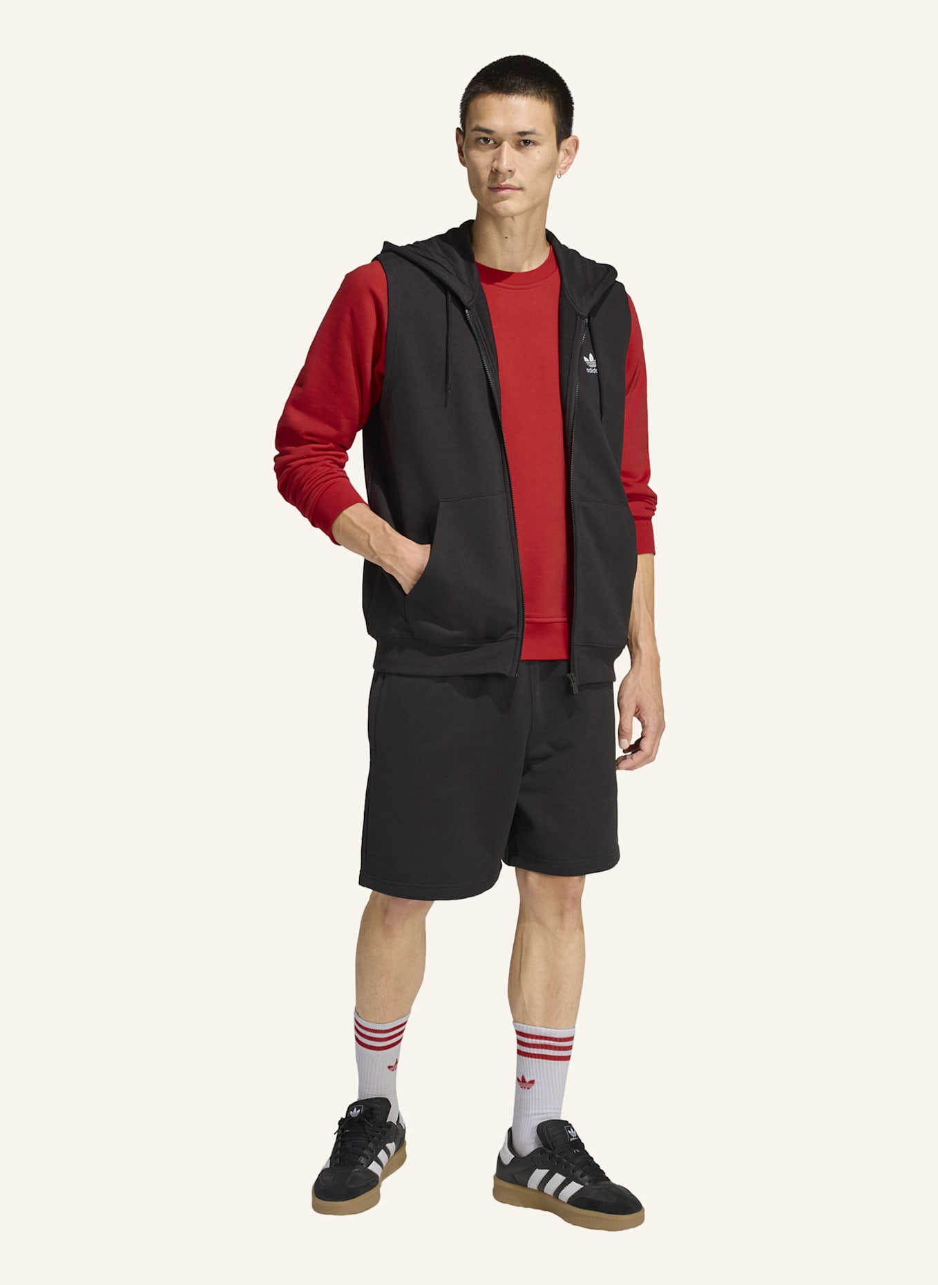adidas Originals TREFOIL ESSENTIALS SWEATSHIRT: ROT