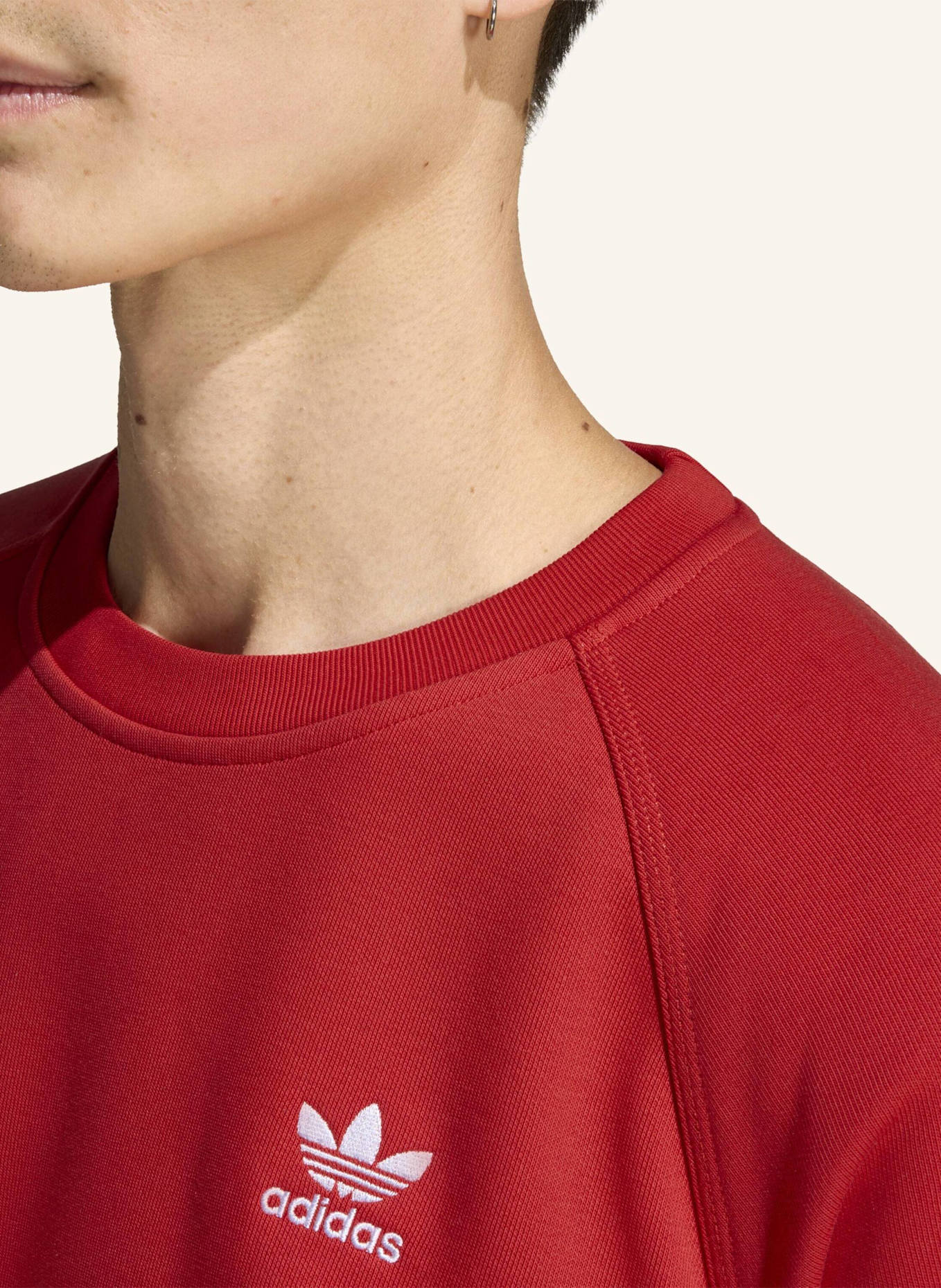 adidas Originals TREFOIL ESSENTIALS SWEATSHIRT: ROT