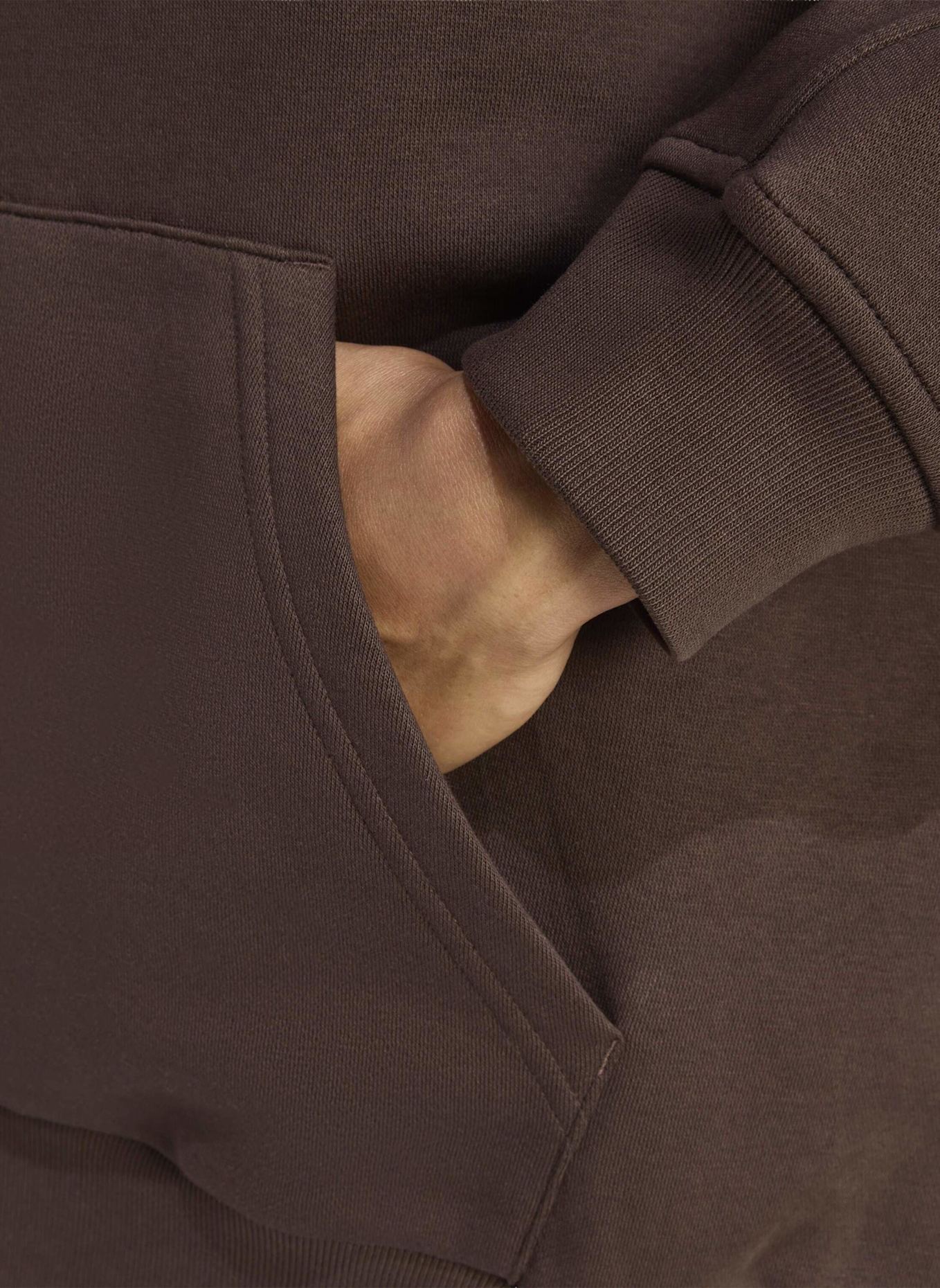 adidas Originals ESSENTIALS OVERSIZED HOODIE: BRAUN