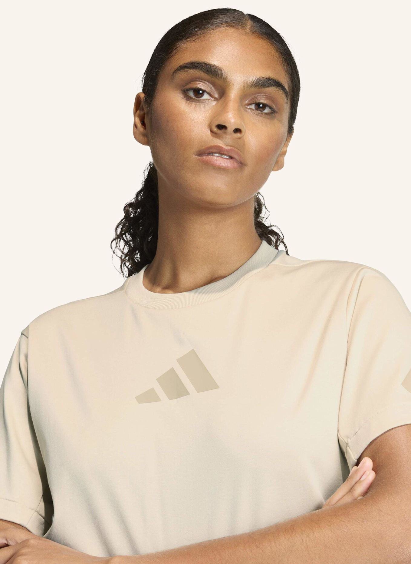 adidas T-Shirt Z.N.E.: BEIGE