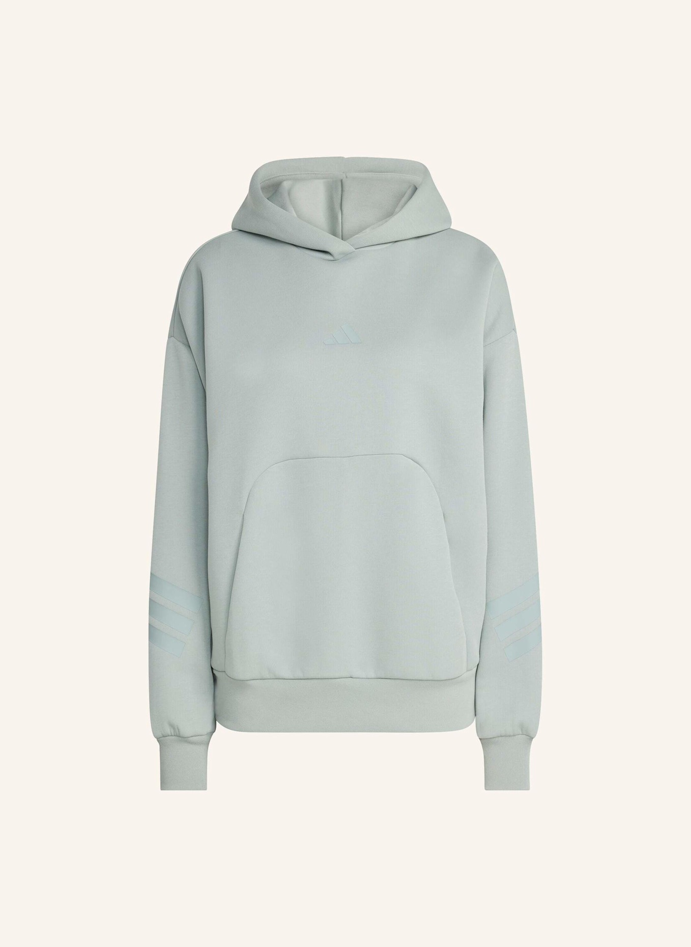adidas FUTURE ICONS 3-STREIFEN HOODIE: GRÜN