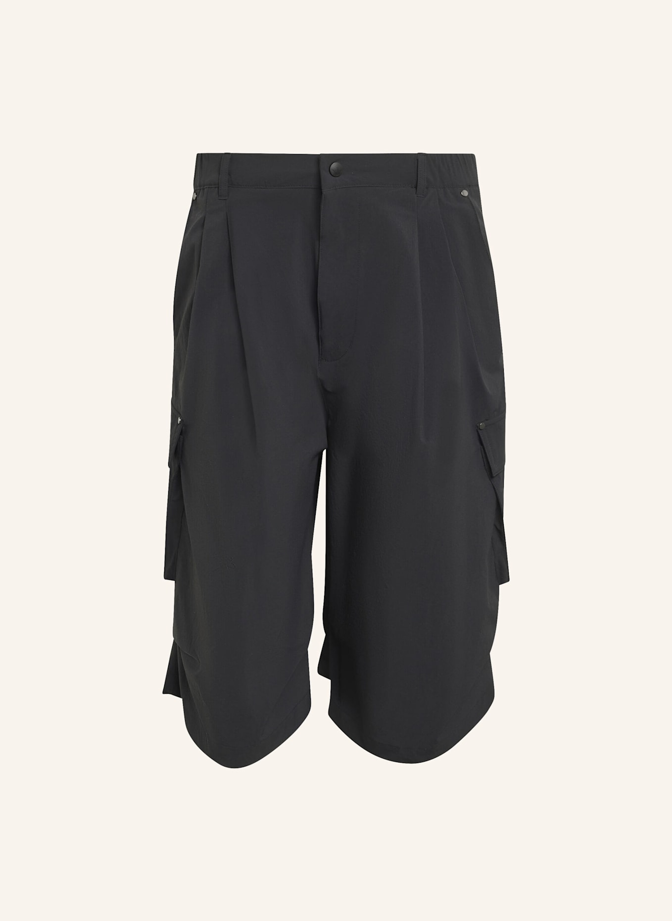 adidas Originals PREMIUM ESSENTIALS UTILITY LONG SHORTS: SCHWARZ