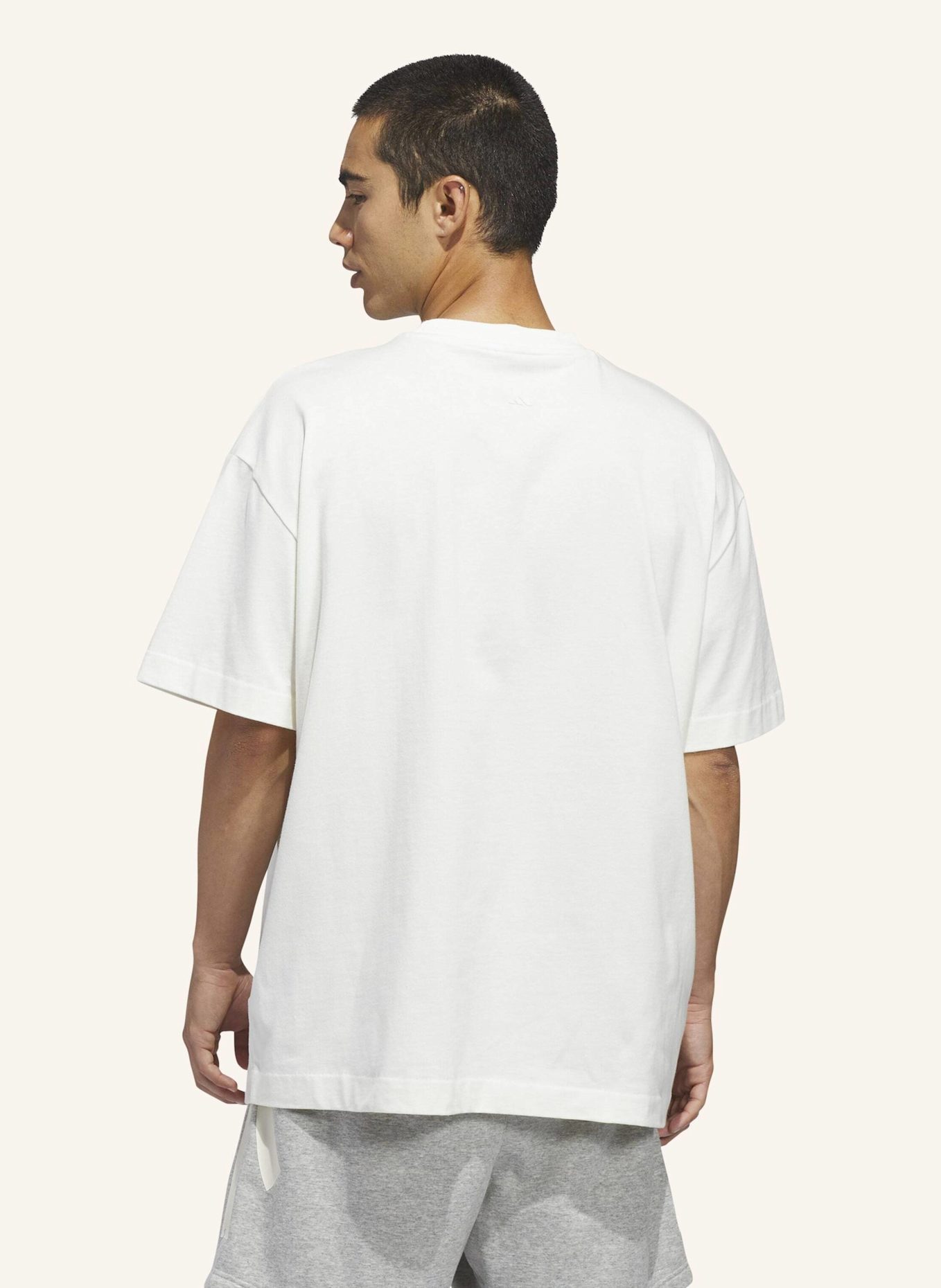 adidas T-Shirt ADIDAS BASKETBALL: WEISS/ SCHWARZ