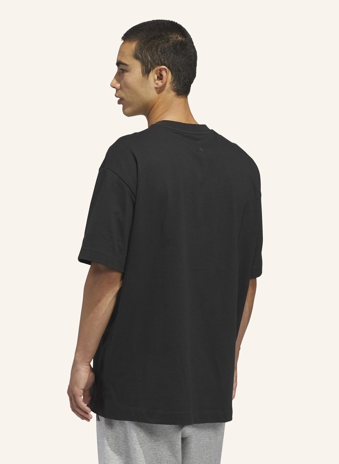 adidas T-Shirt ADIDAS BASKETBALL: SCHWARZ/ WEISS