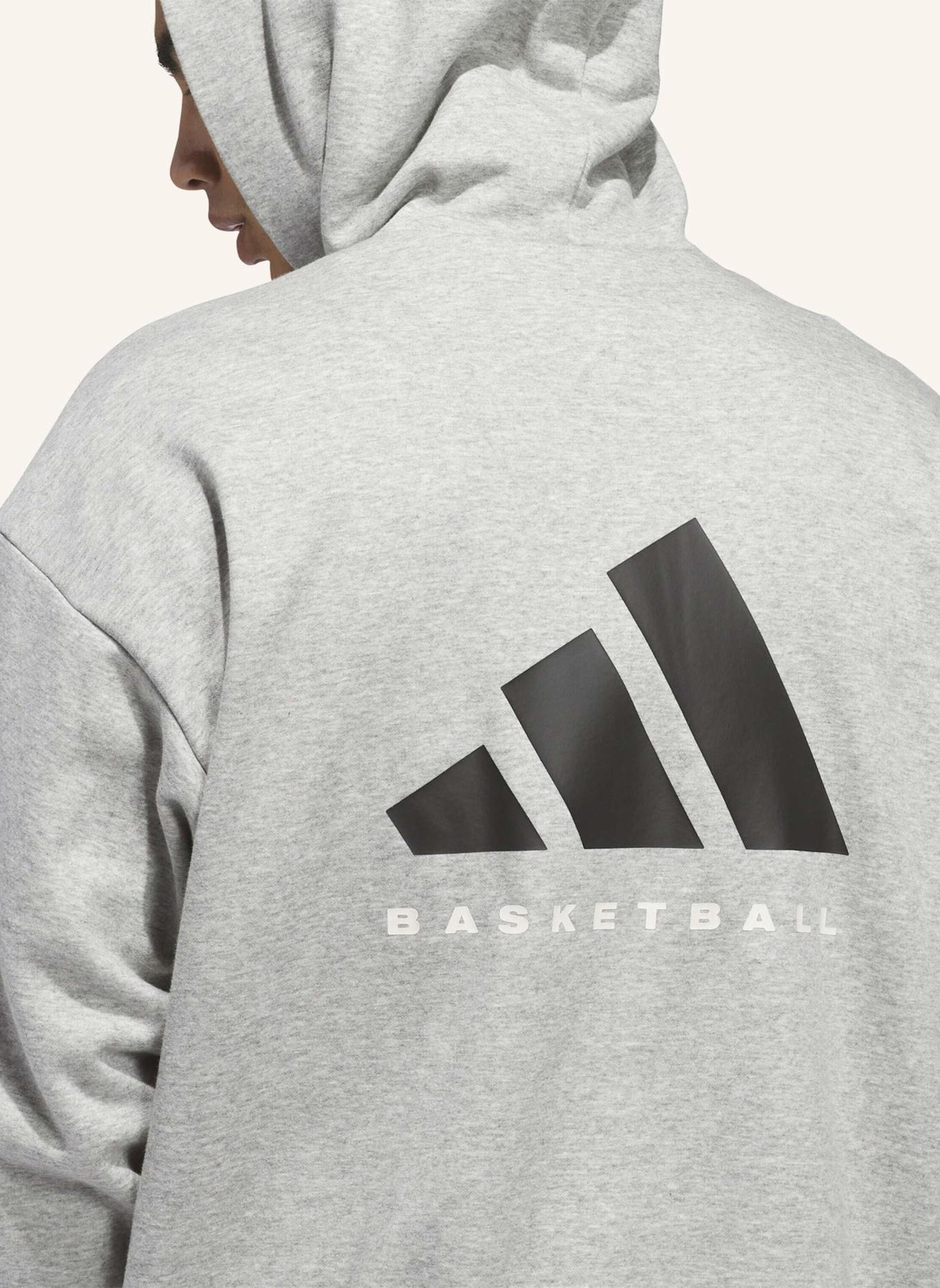 adidas ADIDAS BASKETBALL HOODIE – GENDERNEUTRAL: GRAU
