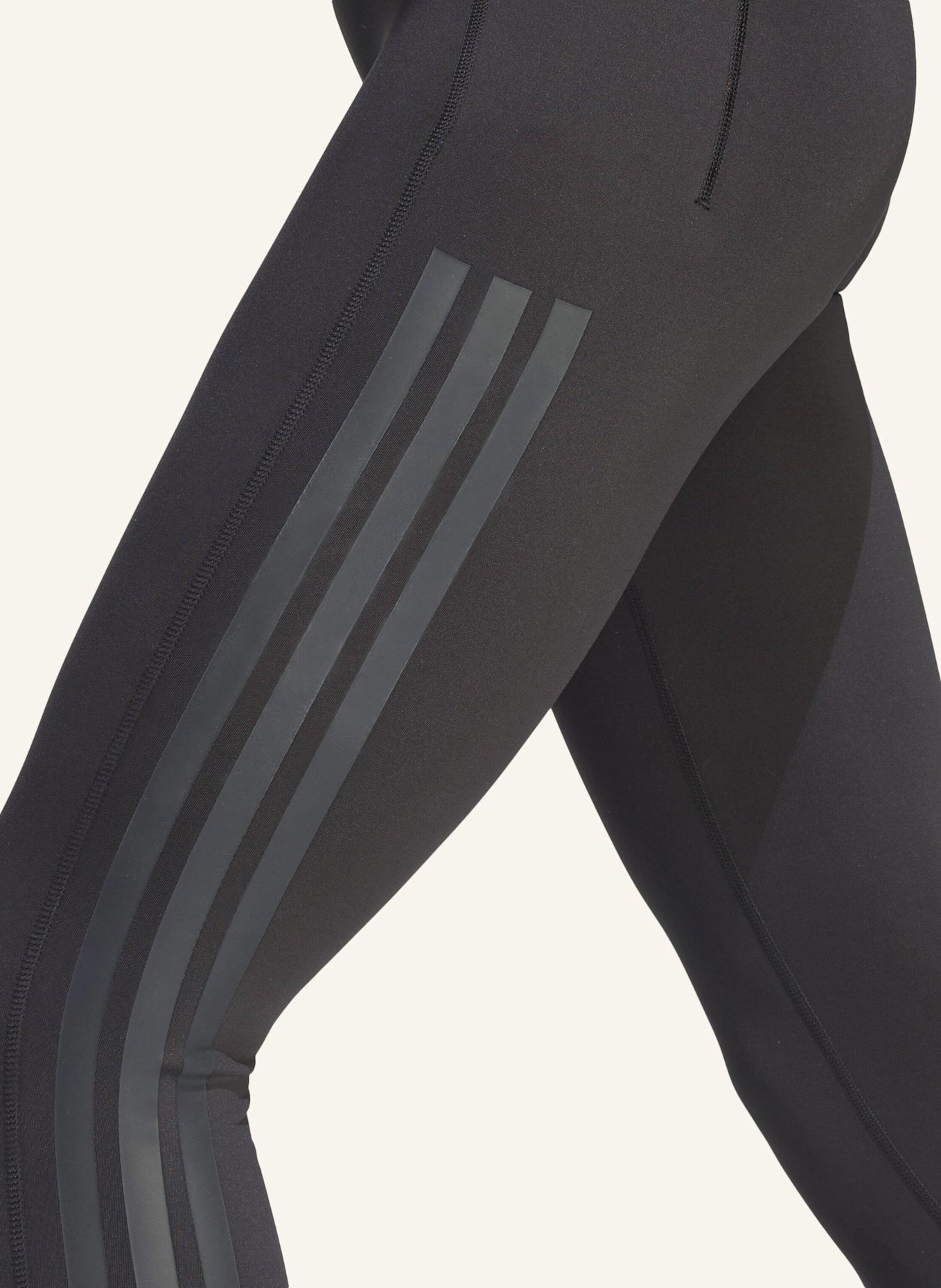 adidas OPTIME WORKOUT 3-STREIFEN 7/8 LEGGINGS: SCHWARZ