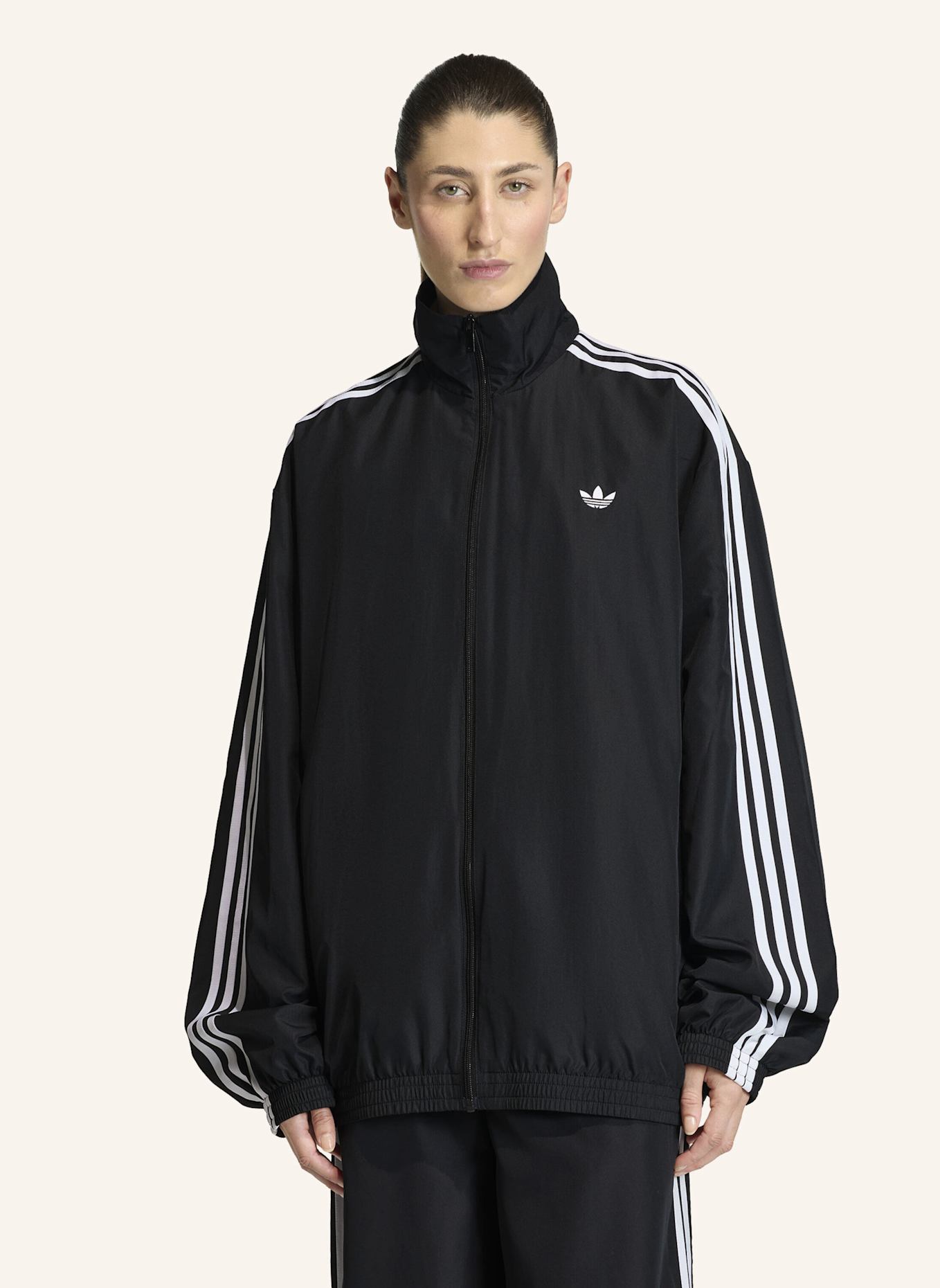 adidas Originals FIREBIRD ADILENIUM TRAININGSJACKE: SCHWARZ/ WEISS