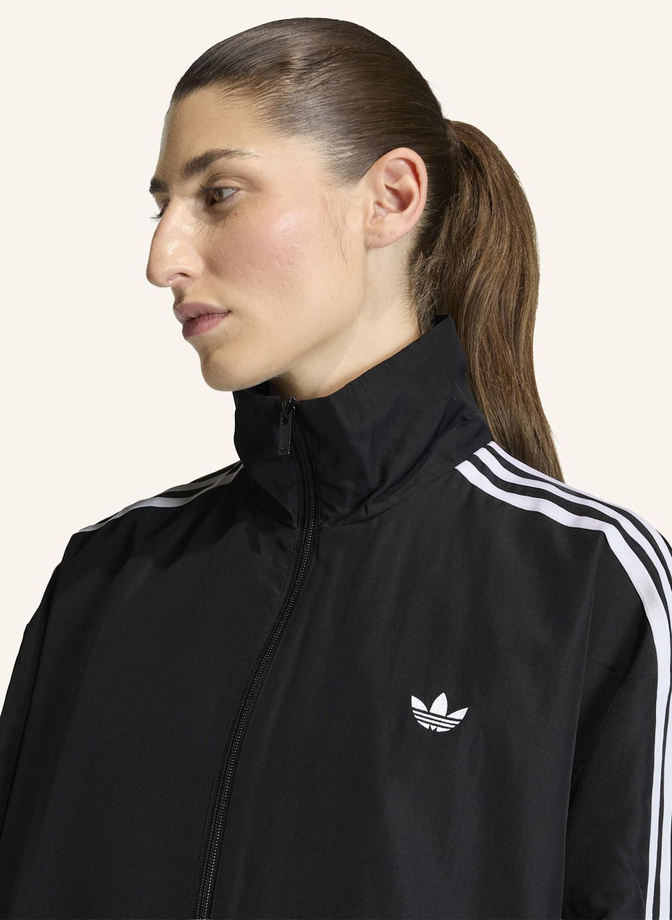 adidas Originals FIREBIRD ADILENIUM TRAININGSJACKE: SCHWARZ/ WEISS