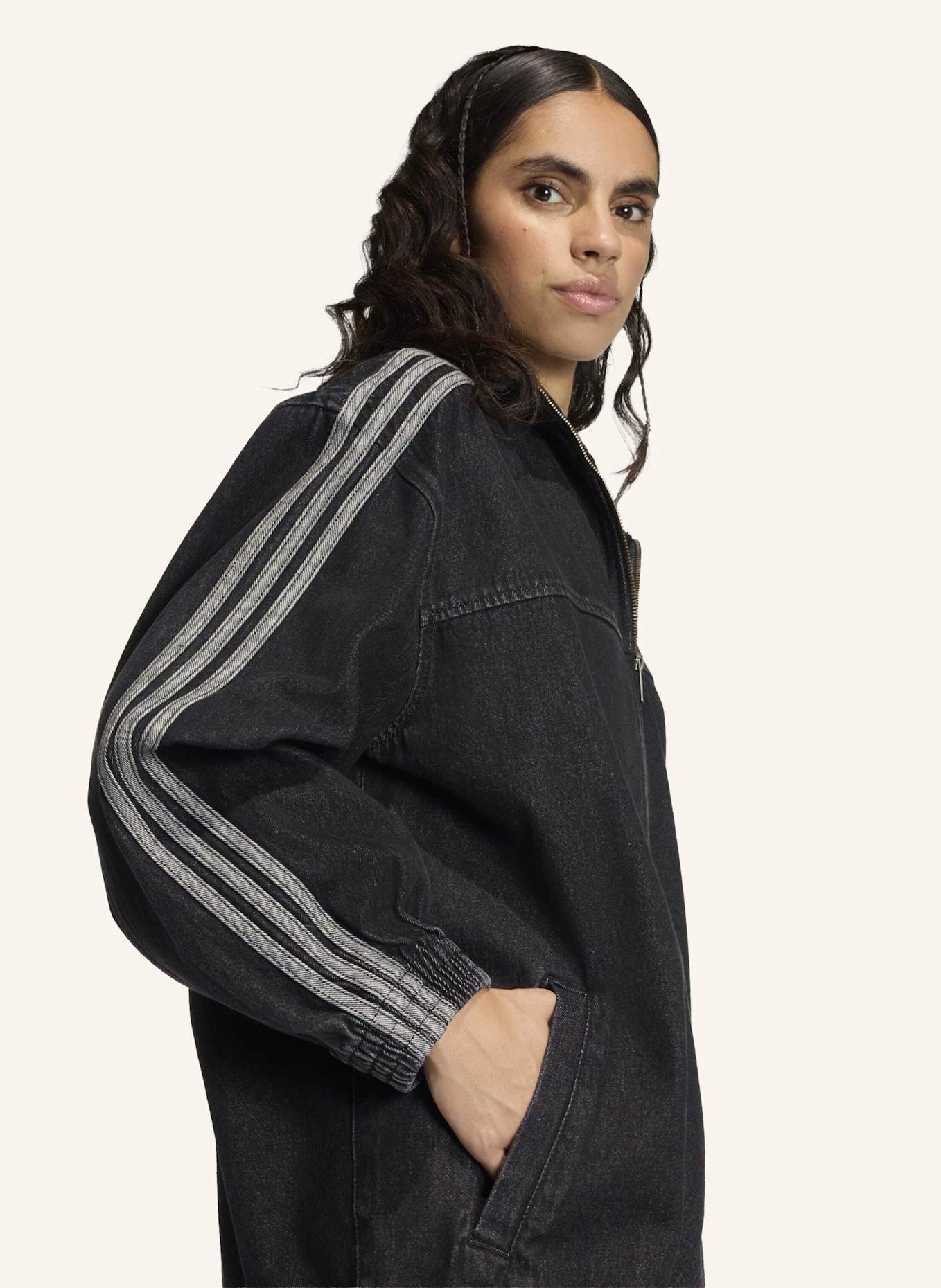 adidas Originals FIREBIRD ADILENIUM ORIGINALS JEANSJACKE: SCHWARZ