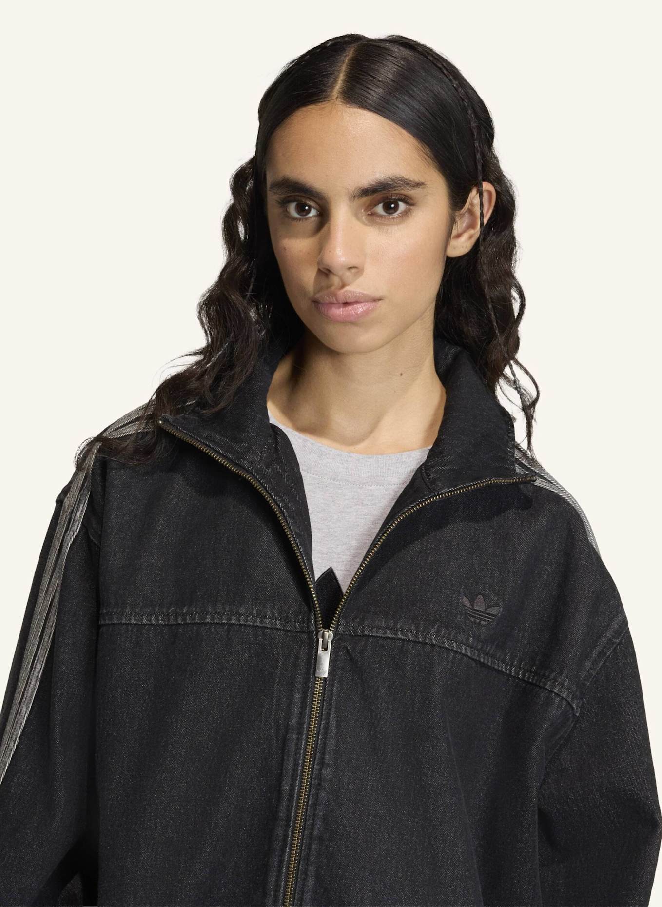 adidas Originals FIREBIRD ADILENIUM ORIGINALS JEANSJACKE: SCHWARZ