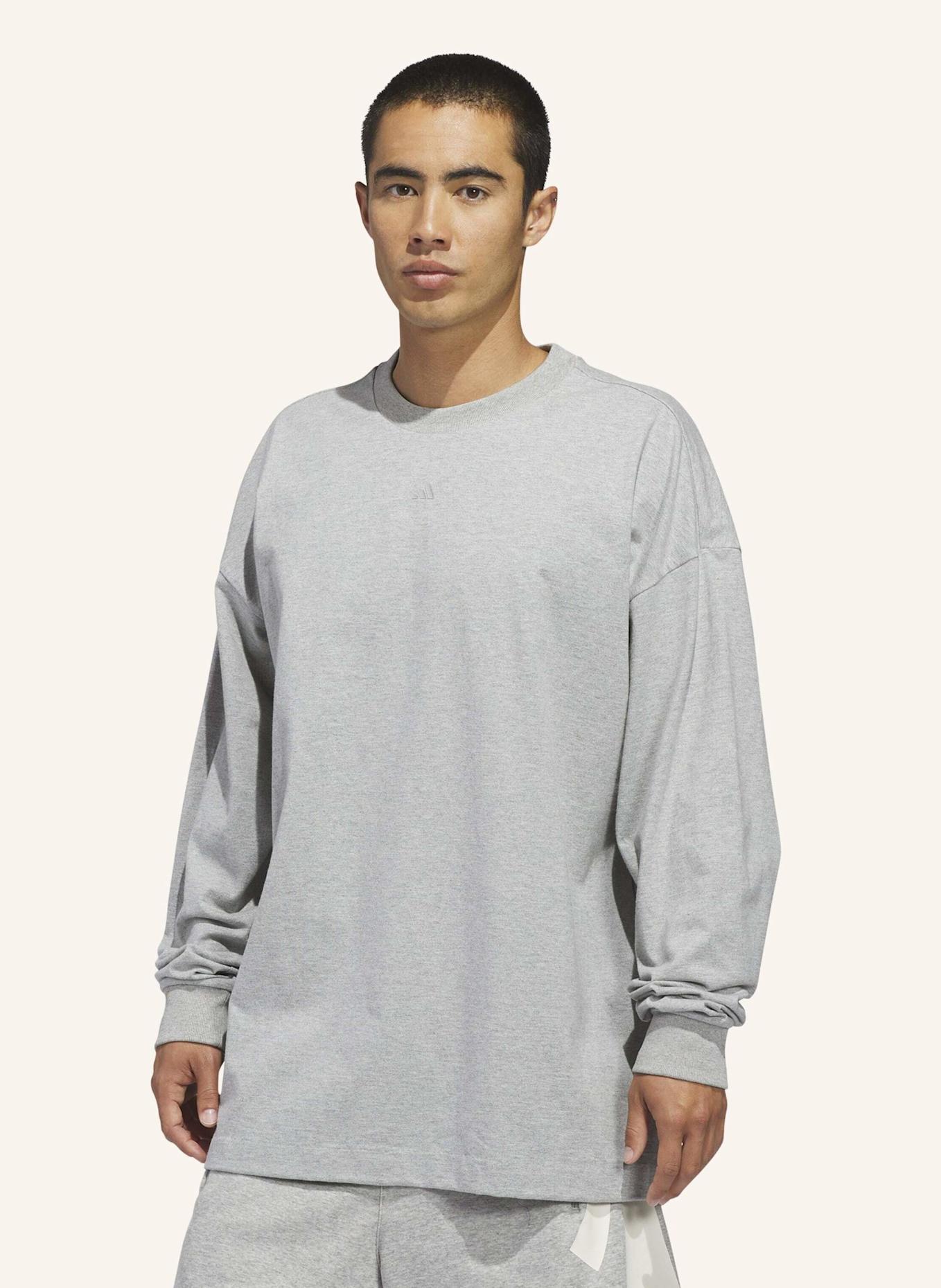 adidas ADIDAS BASKETBALL LONGSLEEVE – GENDERNEUTRAL: GRAU