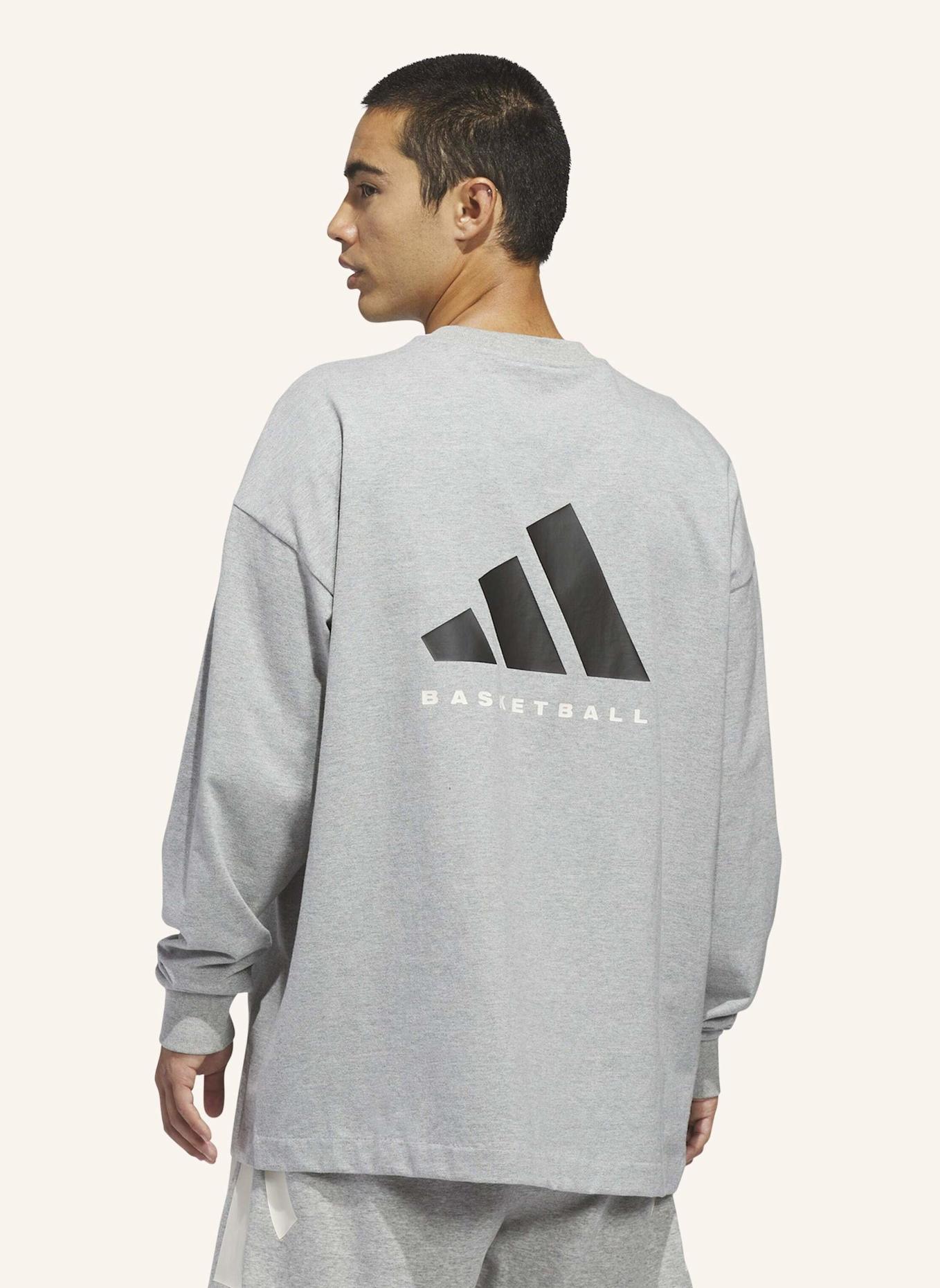 adidas ADIDAS BASKETBALL LONGSLEEVE – GENDERNEUTRAL: GRAU