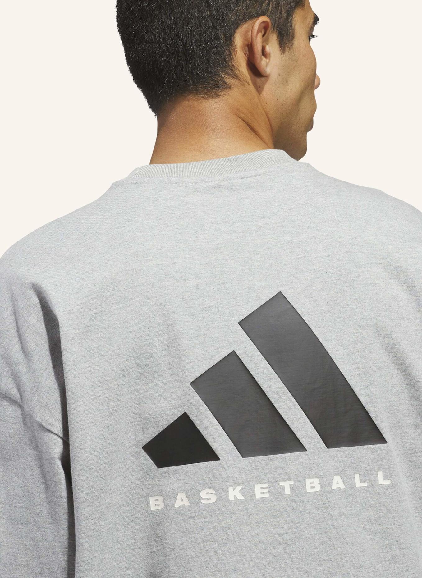 adidas ADIDAS BASKETBALL LONGSLEEVE – GENDERNEUTRAL: GRAU