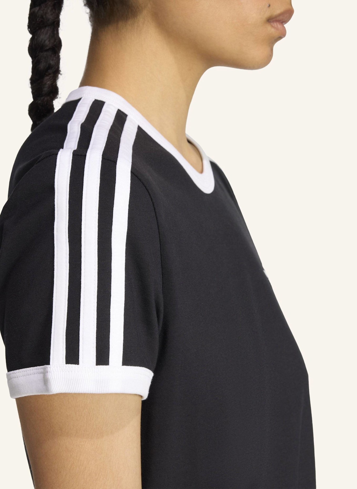 adidas Originals 3-STREIFEN KLEID (SCHMAL): SCHWARZ/ WEISS