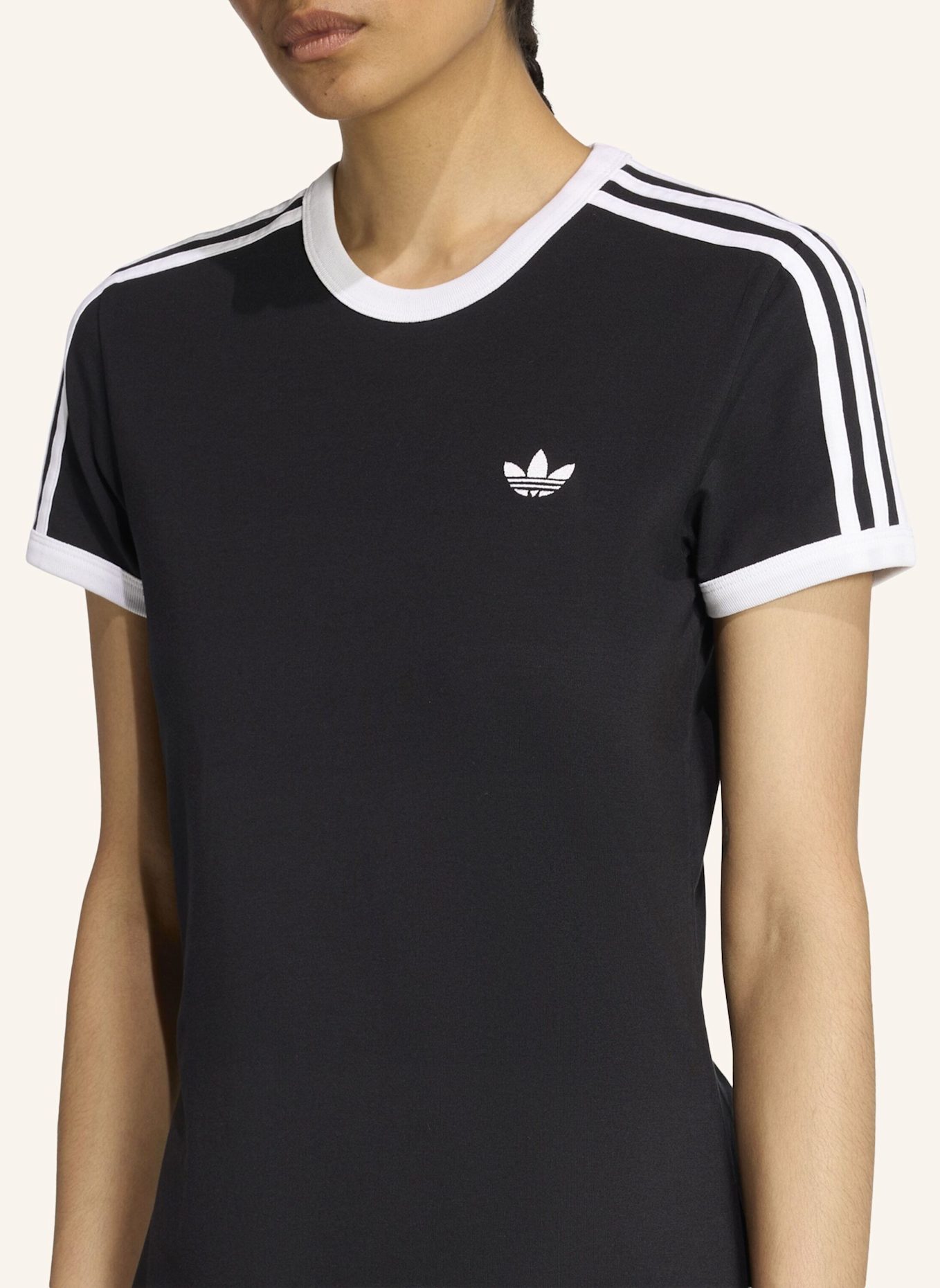 adidas Originals 3-STREIFEN KLEID (SCHMAL): SCHWARZ/ WEISS