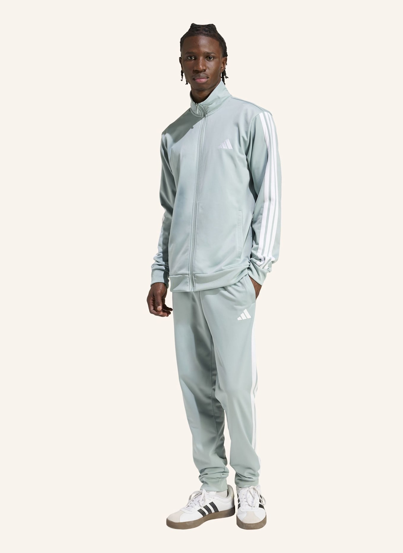 adidas Trainingsanzug 3 STRIPES: GRÜN