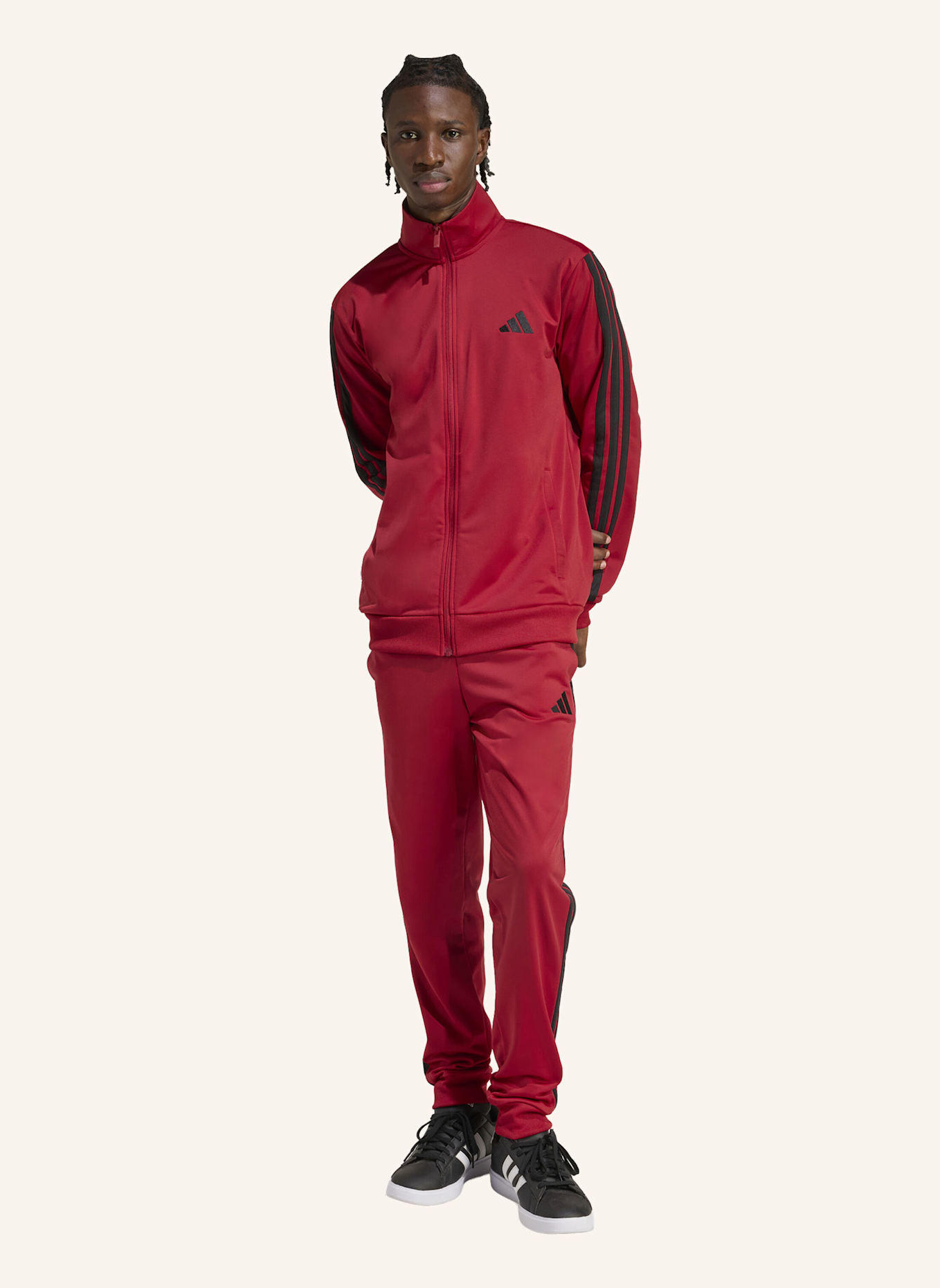 adidas Trainingsanzug 3 STRIPES: ROT