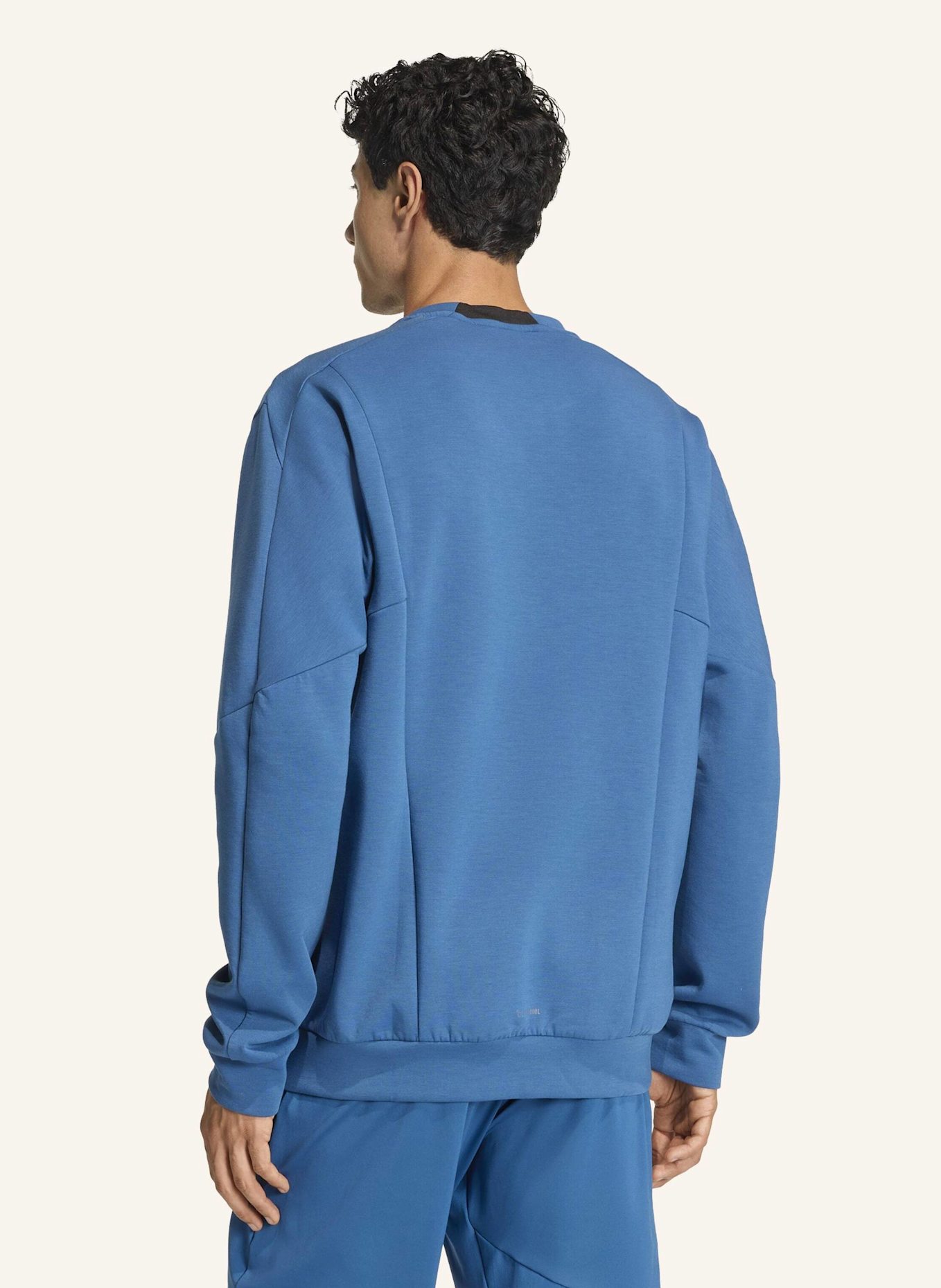 adidas Longsleeve D4T CREW: BLAU