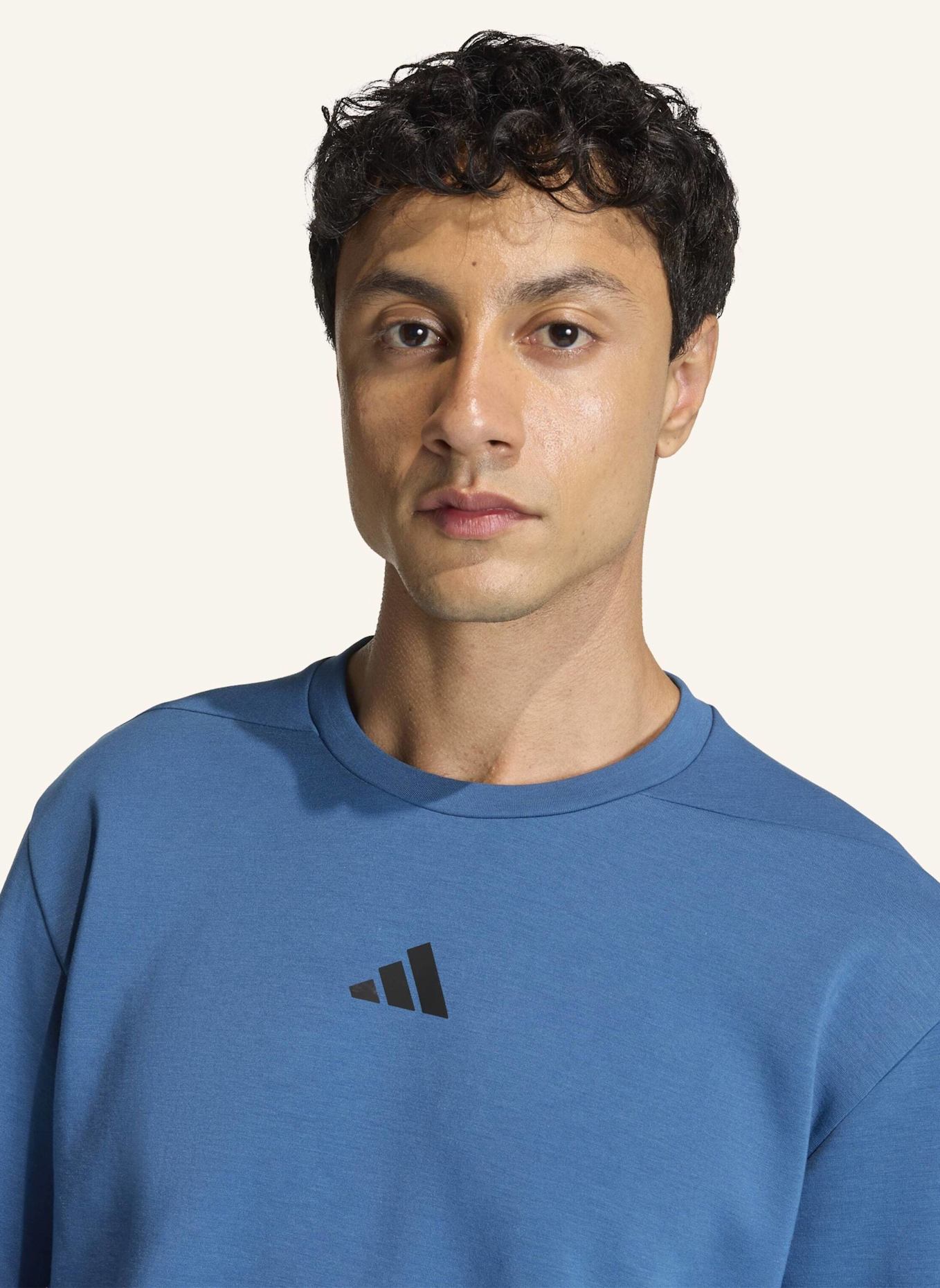 adidas Longsleeve D4T CREW: BLAU