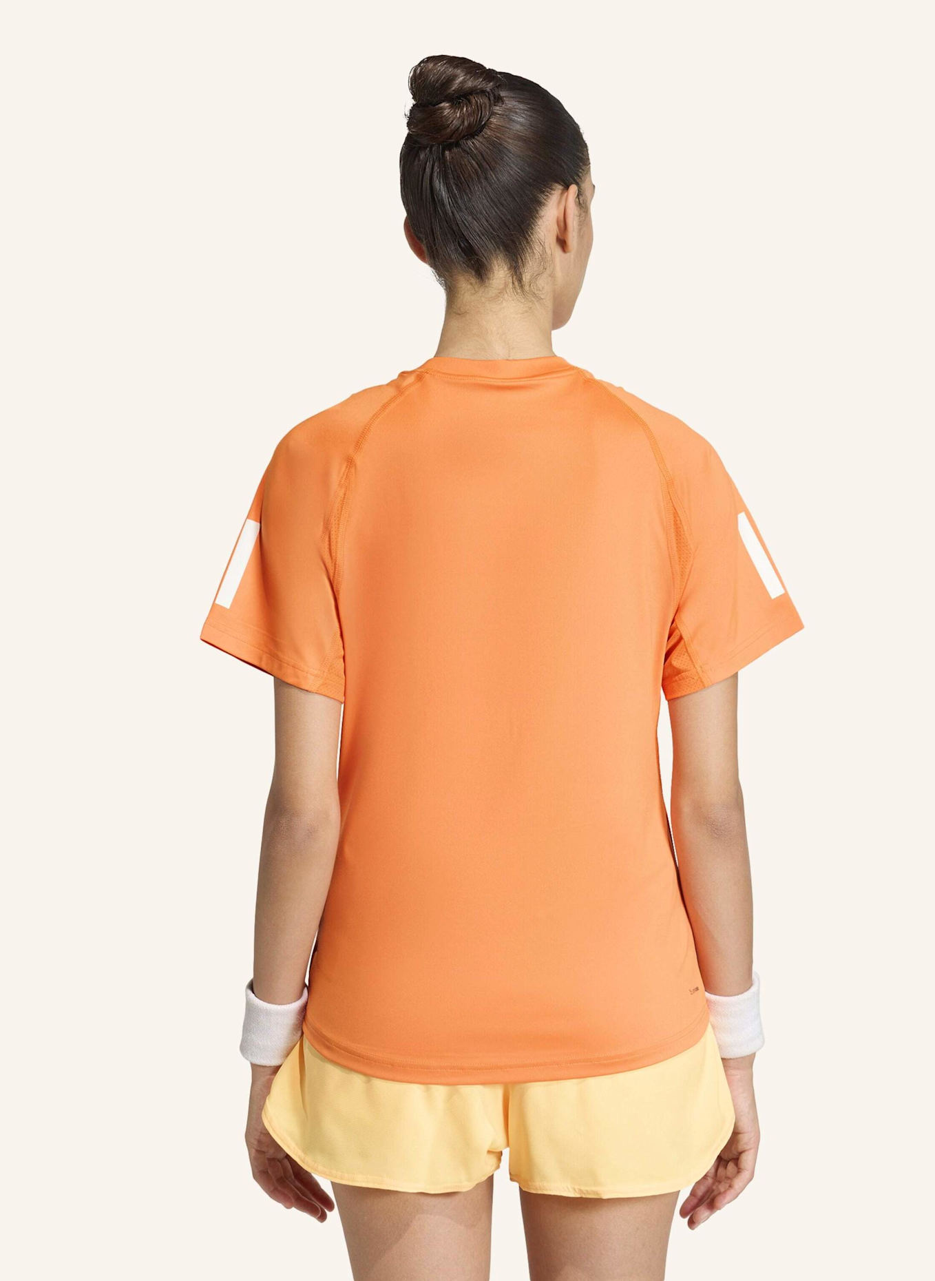 adidas CLUB 3-STREIFEN TENNIS CLIMACOOL T-SHIRT: ORANGE