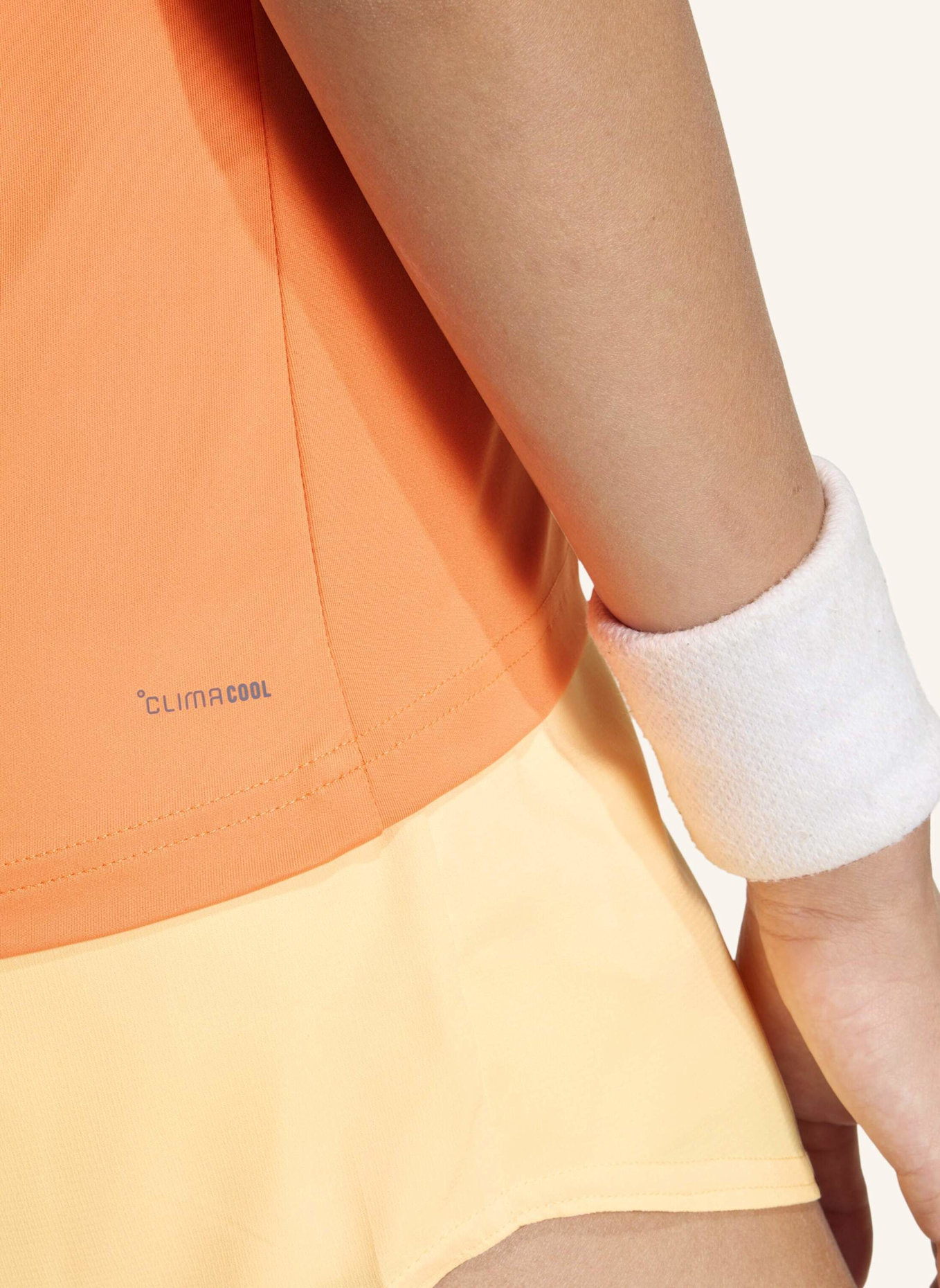 adidas CLUB 3-STREIFEN TENNIS CLIMACOOL T-SHIRT: ORANGE