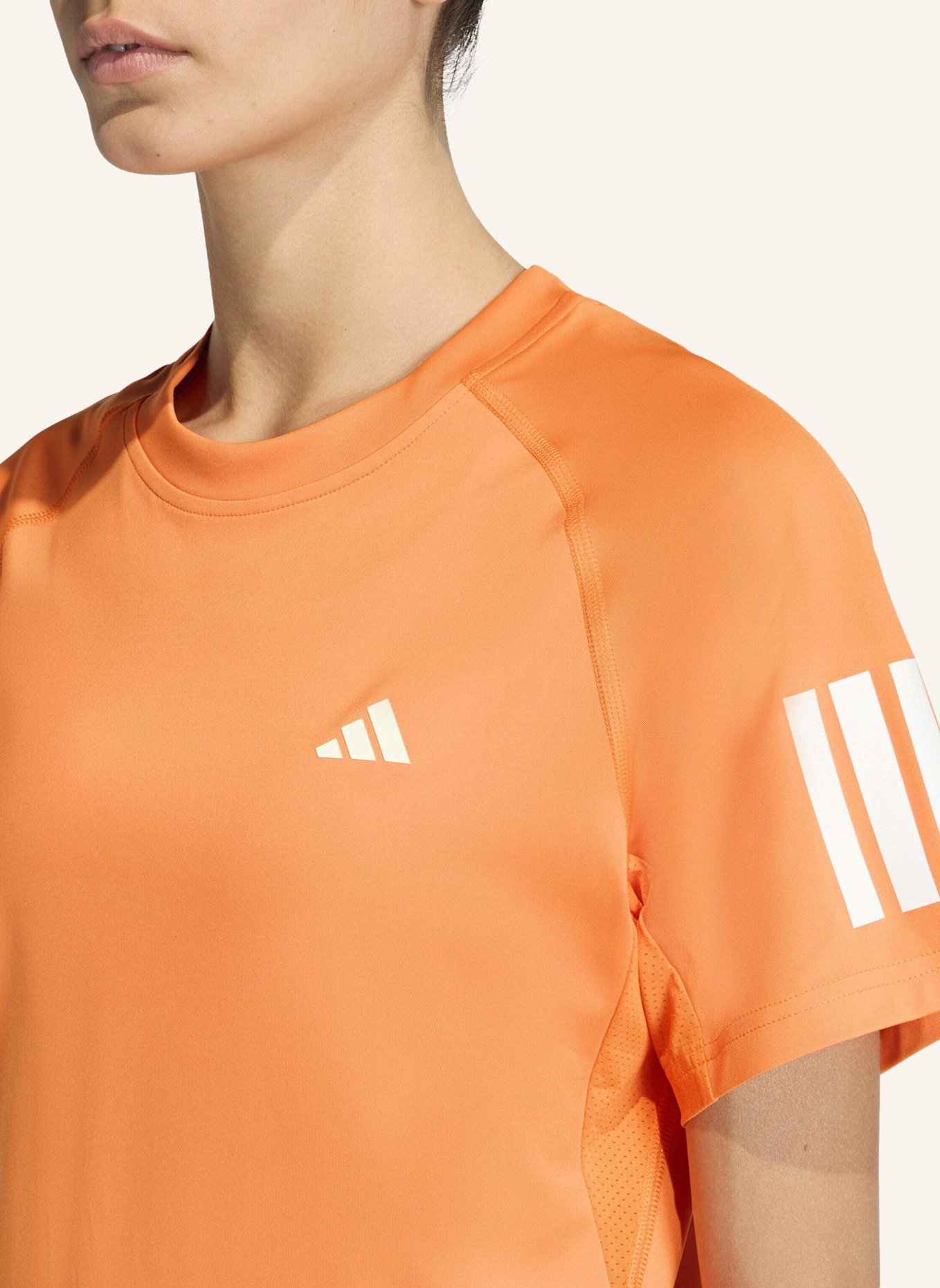 adidas CLUB 3-STREIFEN TENNIS CLIMACOOL T-SHIRT: ORANGE