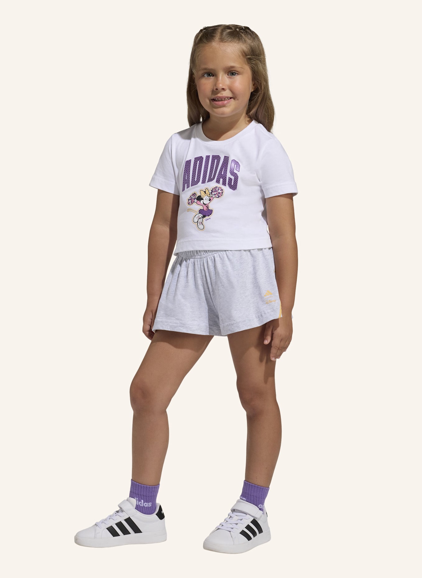 adidas ADIDAS DISNEY MINNIE MOUSE T-SHIRT SET: WEISS/ ORANGE